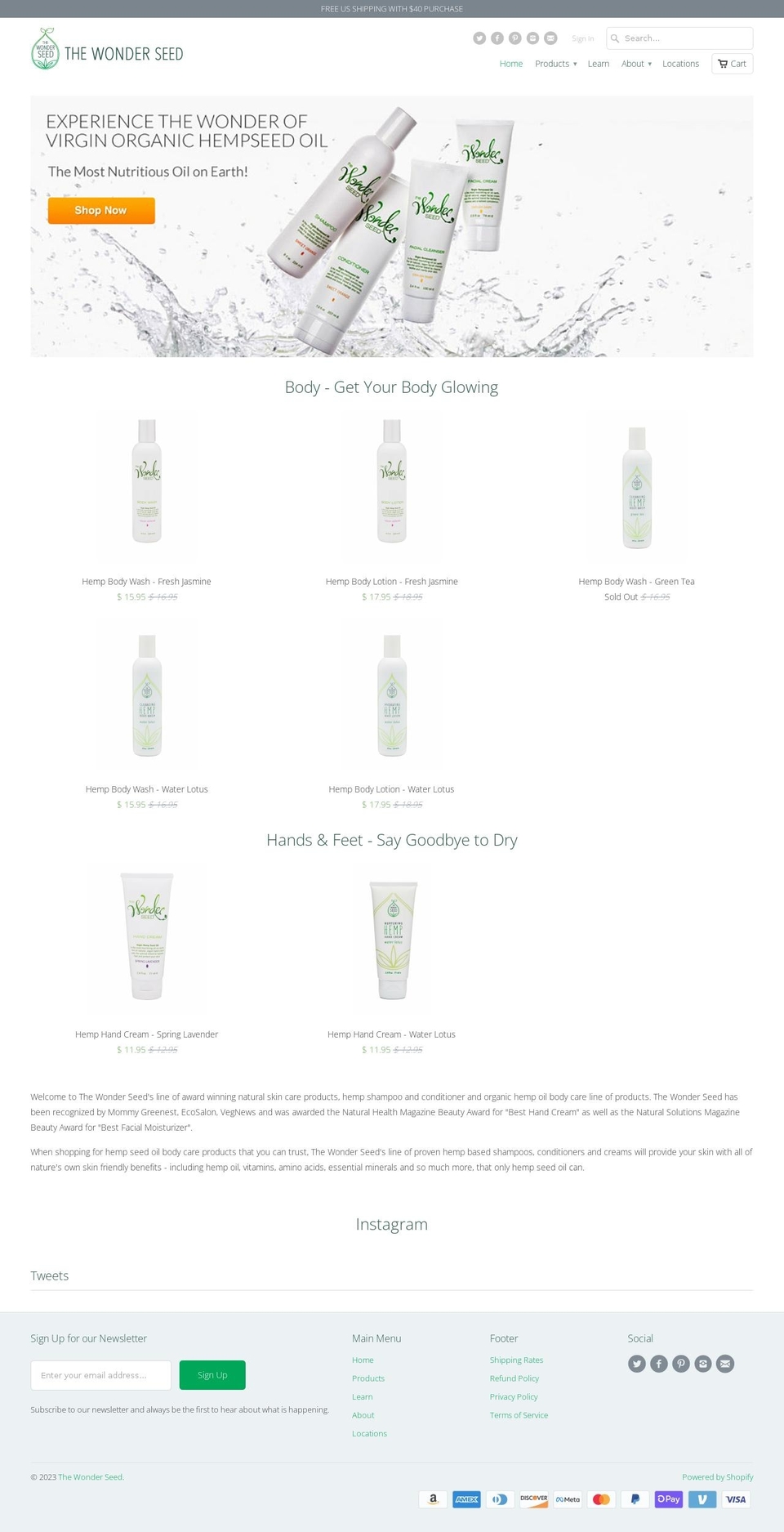 the-wonder-seed.myshopify.com shopify website screenshot