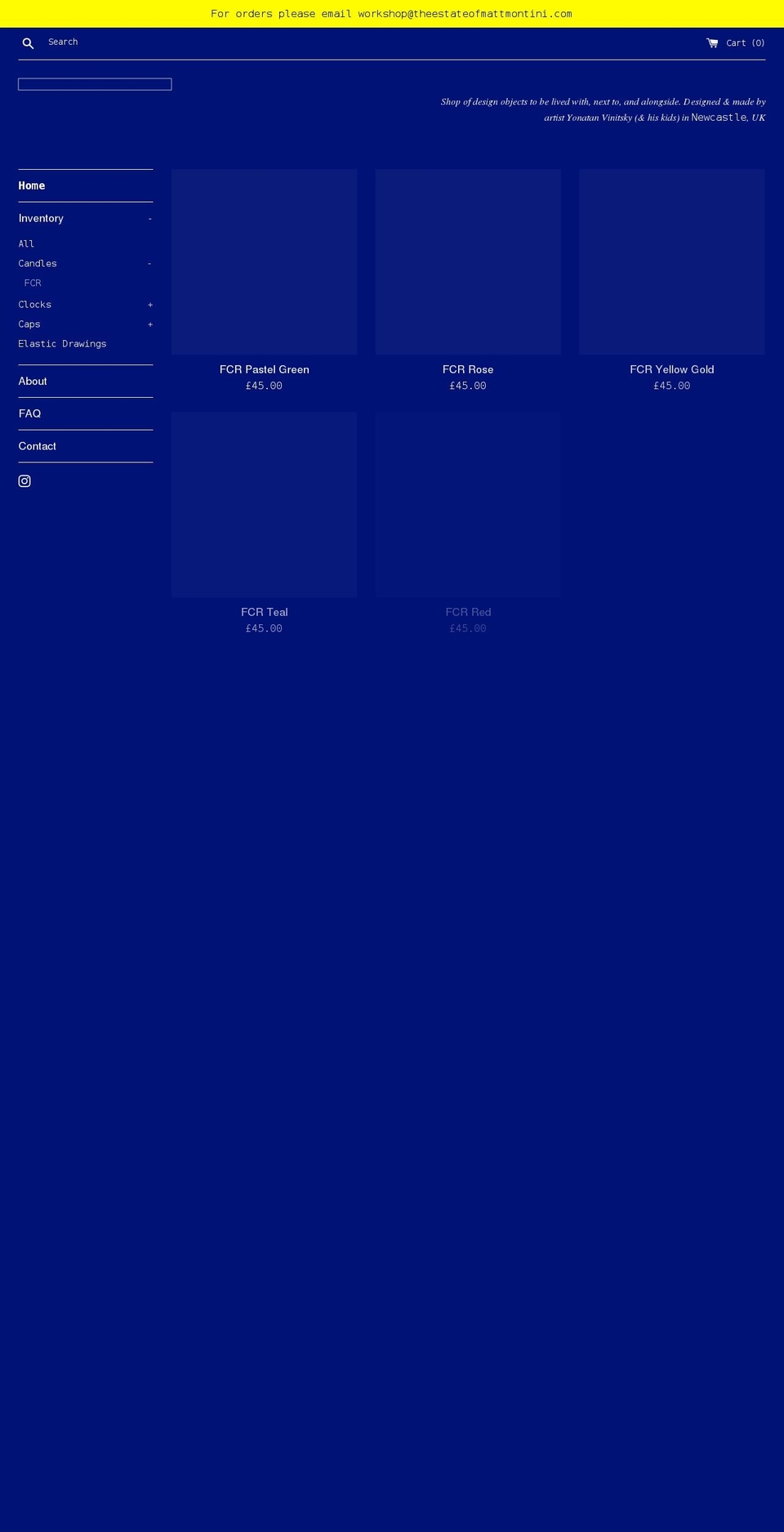 the-workshop-of-matt-montini.myshopify.com shopify website screenshot