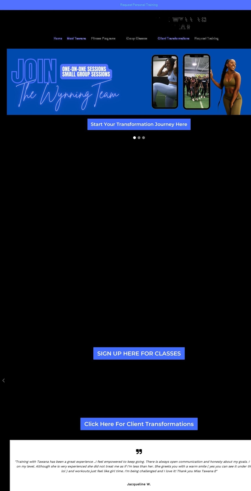 the-wynningteam.com shopify website screenshot