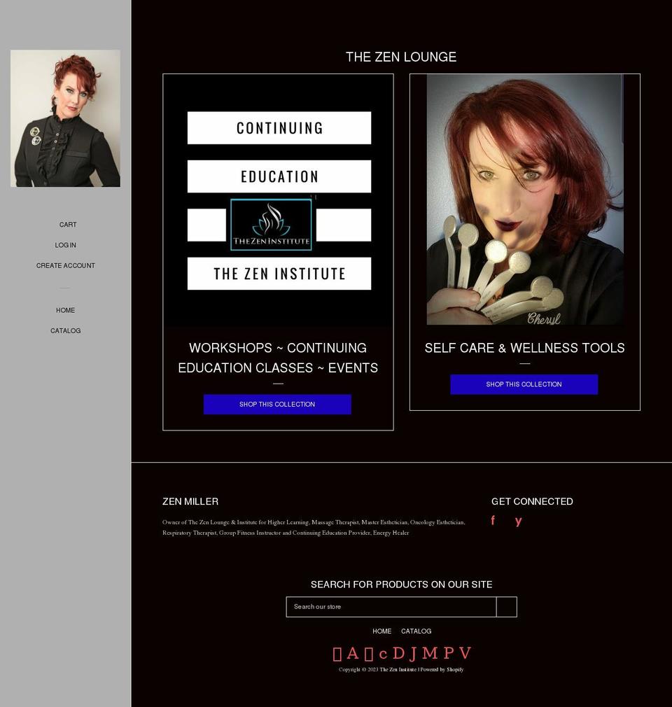 the-zen-lounge.myshopify.com shopify website screenshot