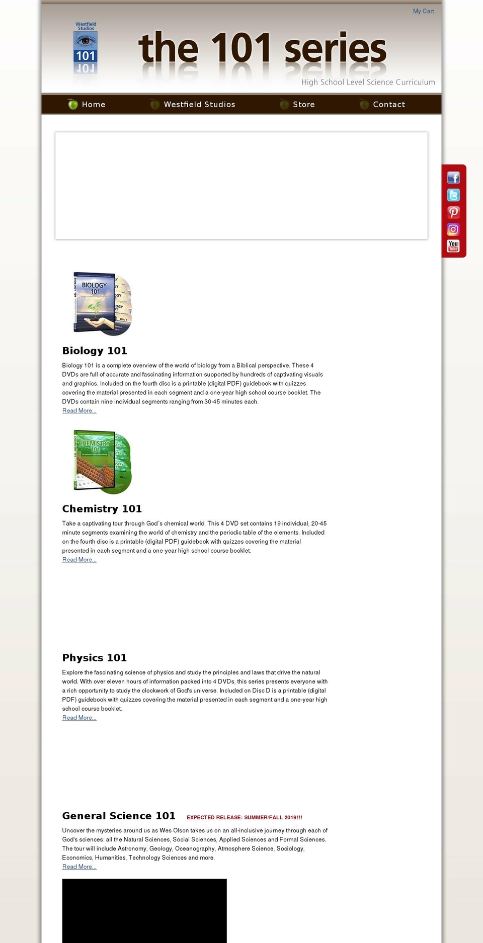 the101series.com — Shopify storefront screenshot