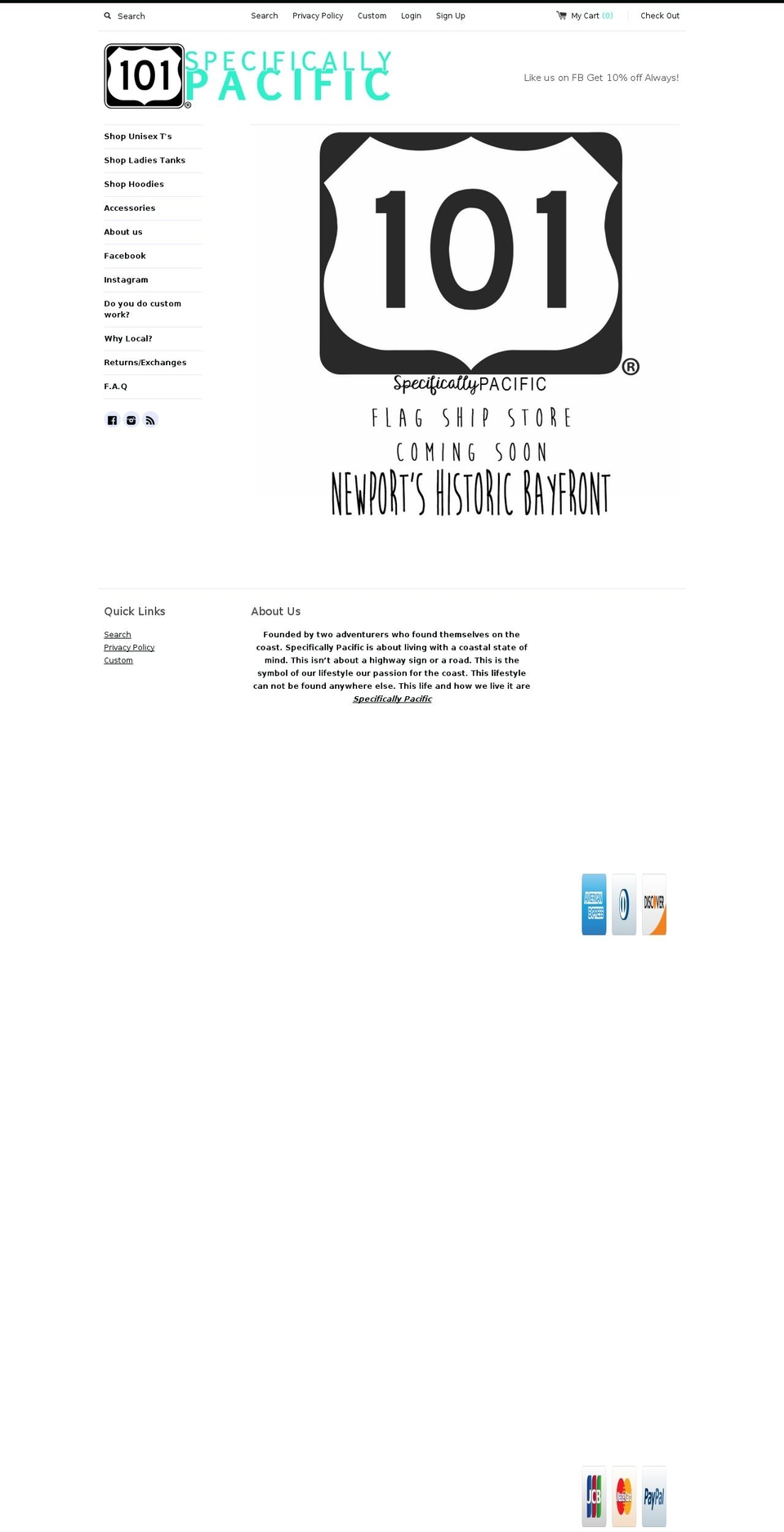 the101store.com shopify website screenshot