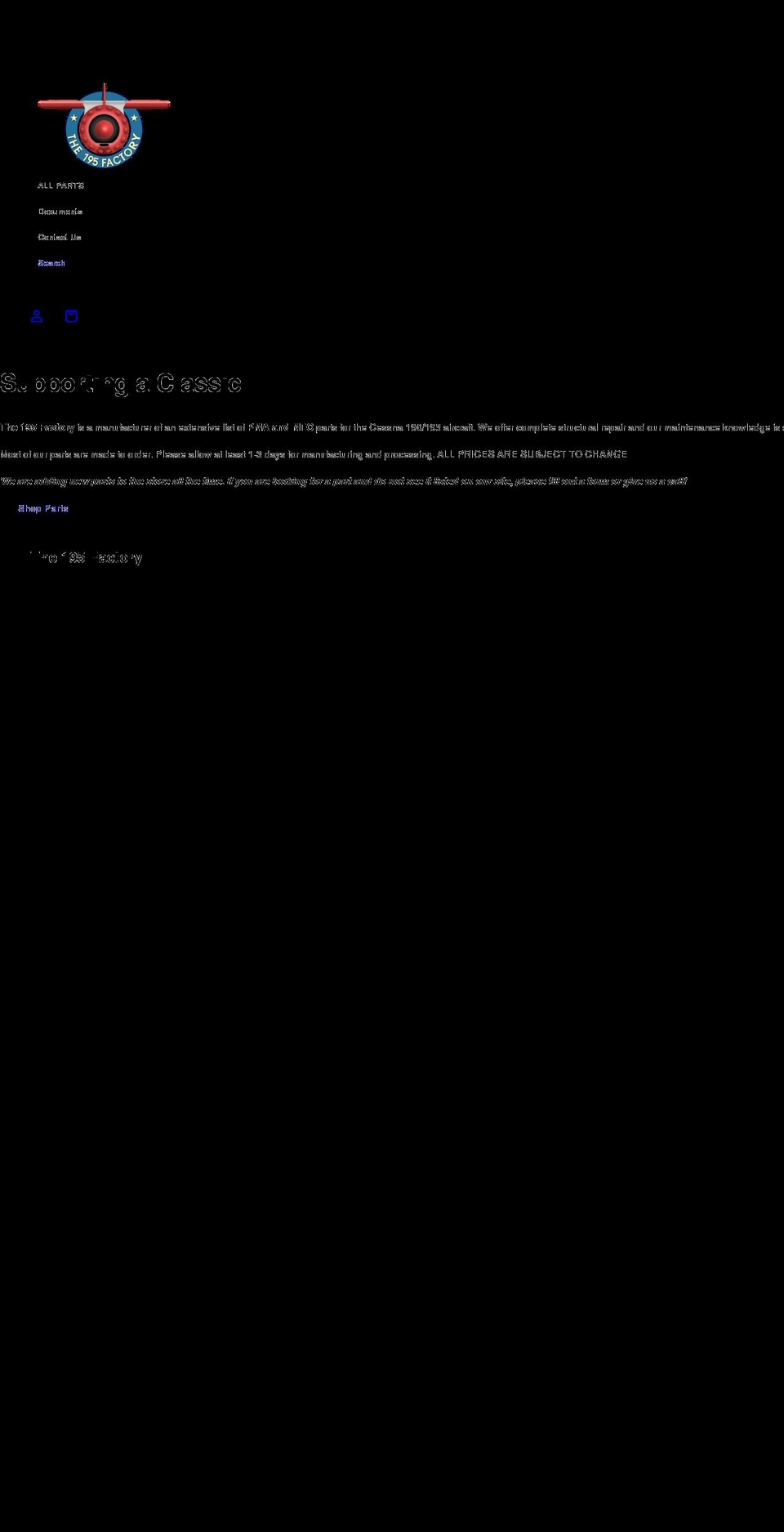 the195factory.com shopify website screenshot