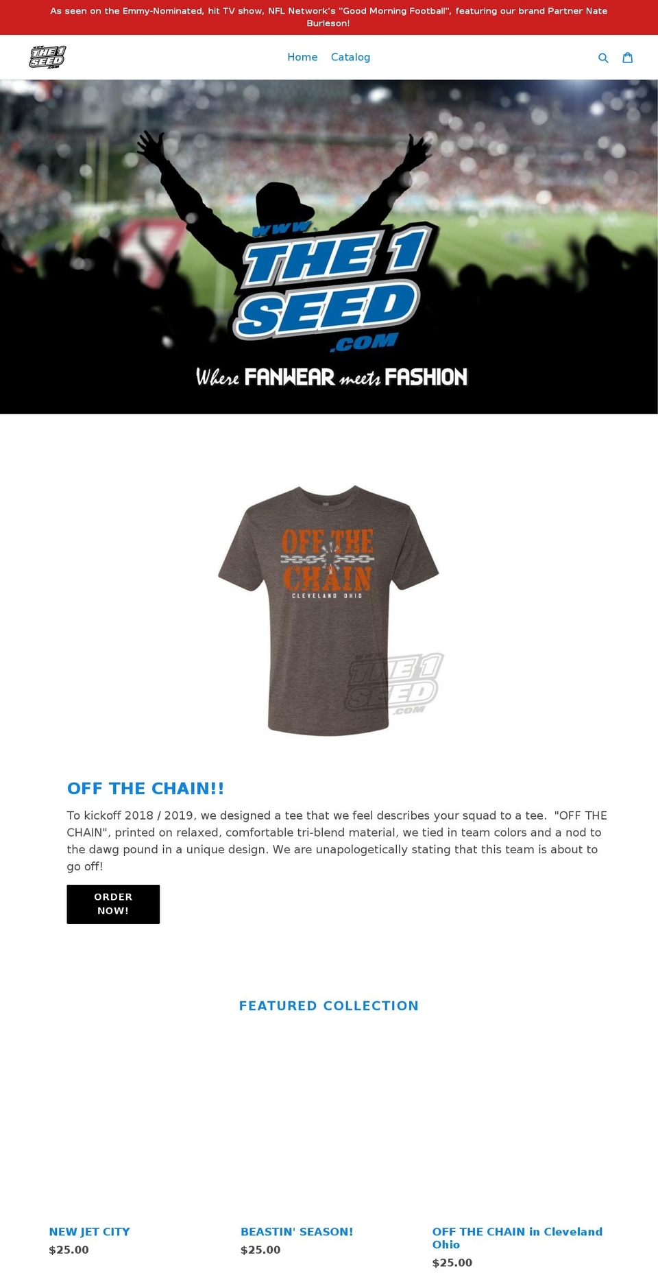 the1seed.com shopify website screenshot