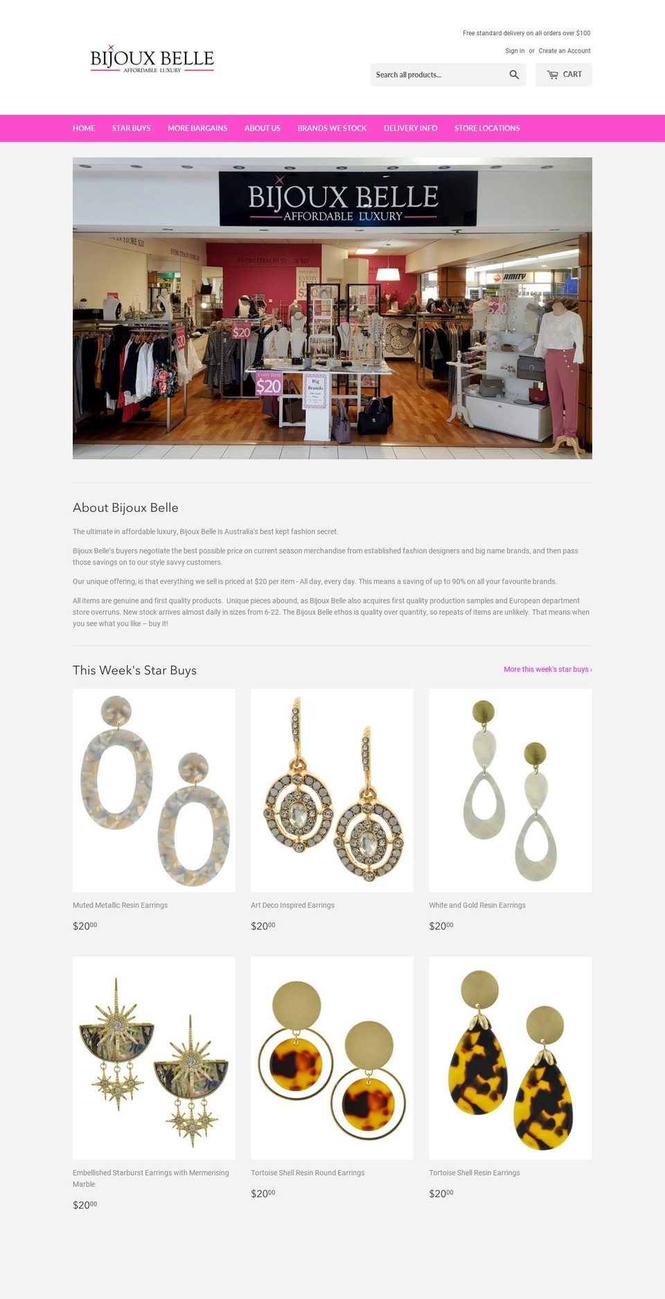 the20dollarshop.com — Shopify storefront screenshot