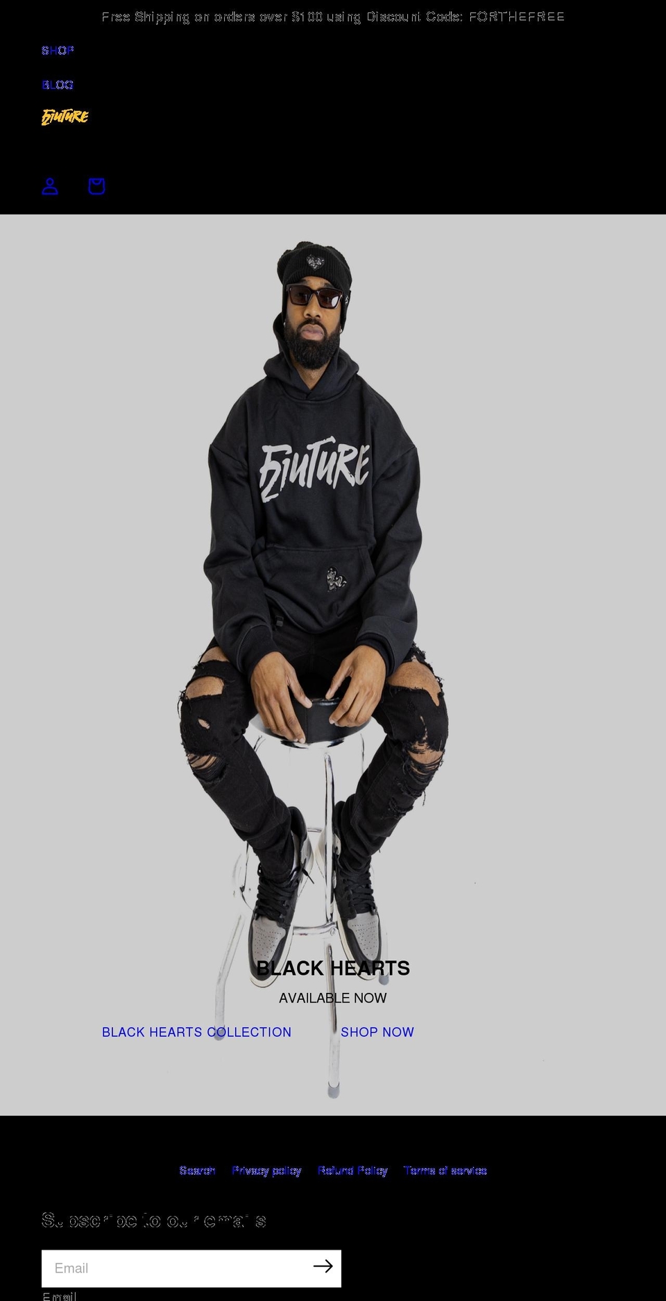 the21future.com shopify website screenshot