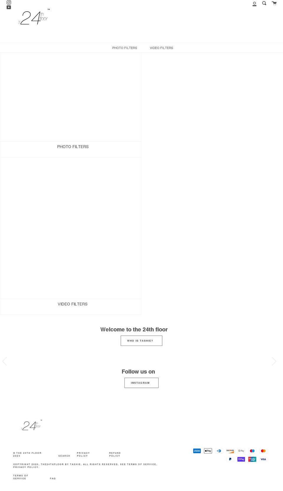 the24thfloor.com shopify website screenshot