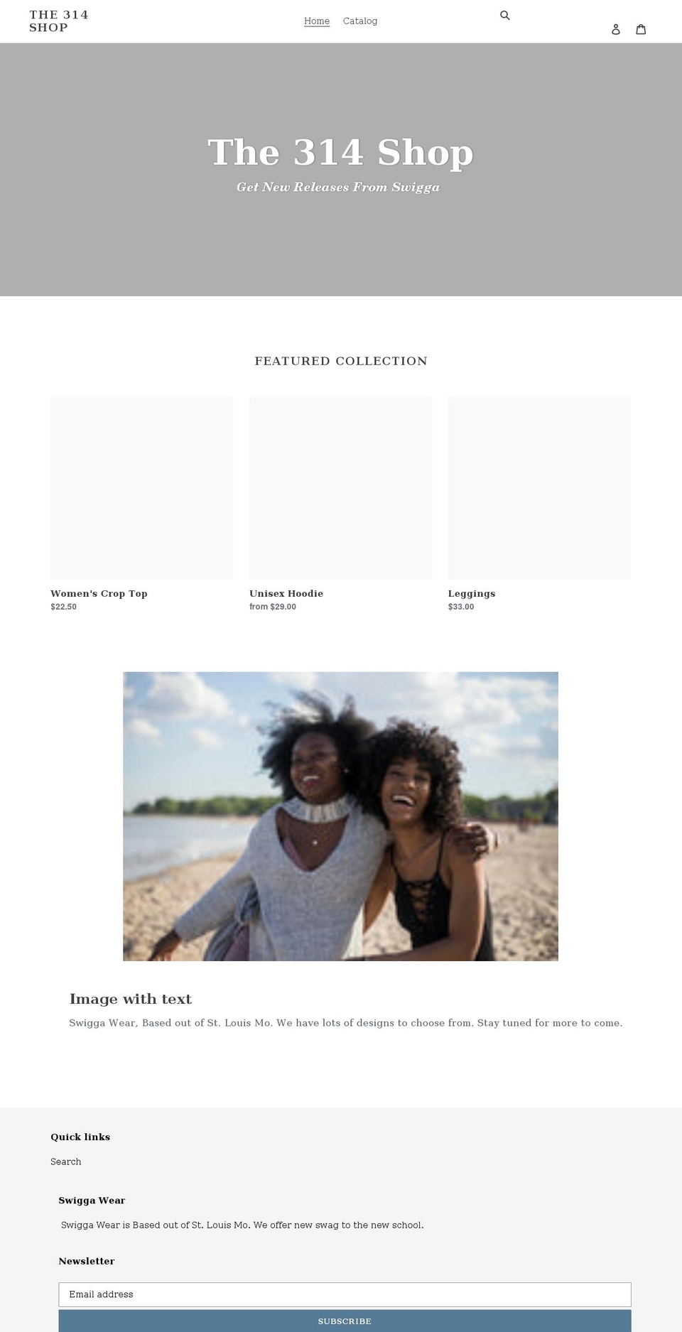 the314shop.com shopify website screenshot