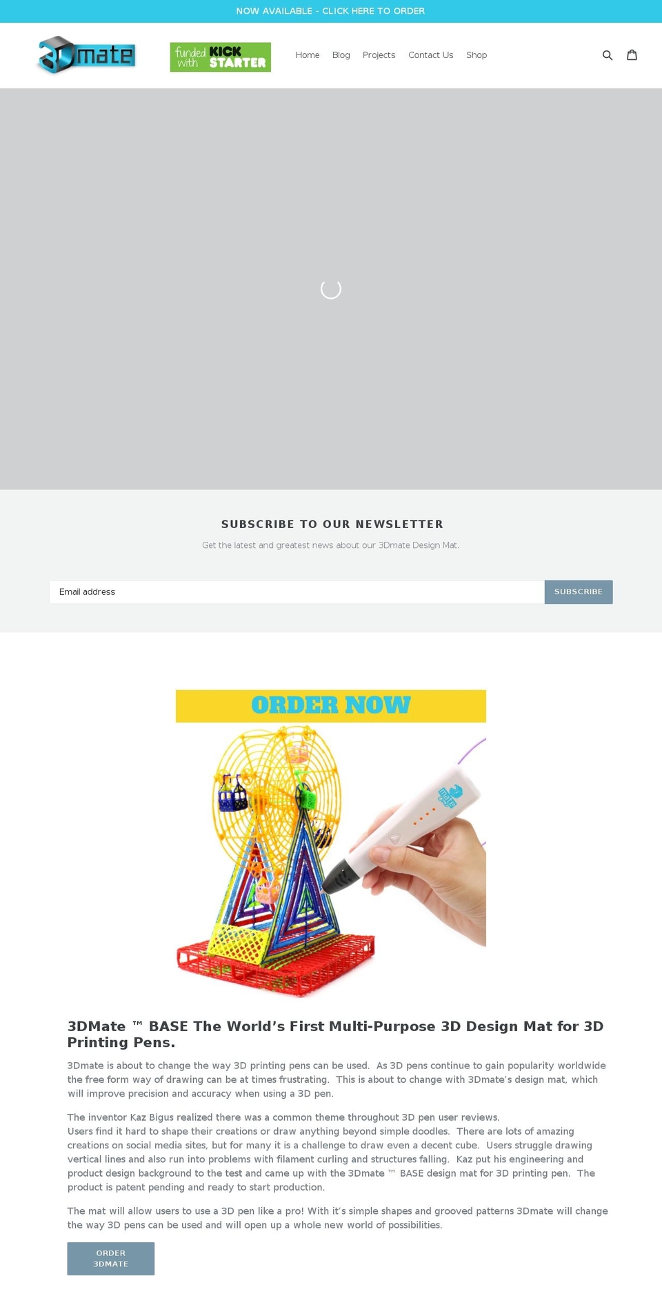 the3dmate.com shopify website screenshot