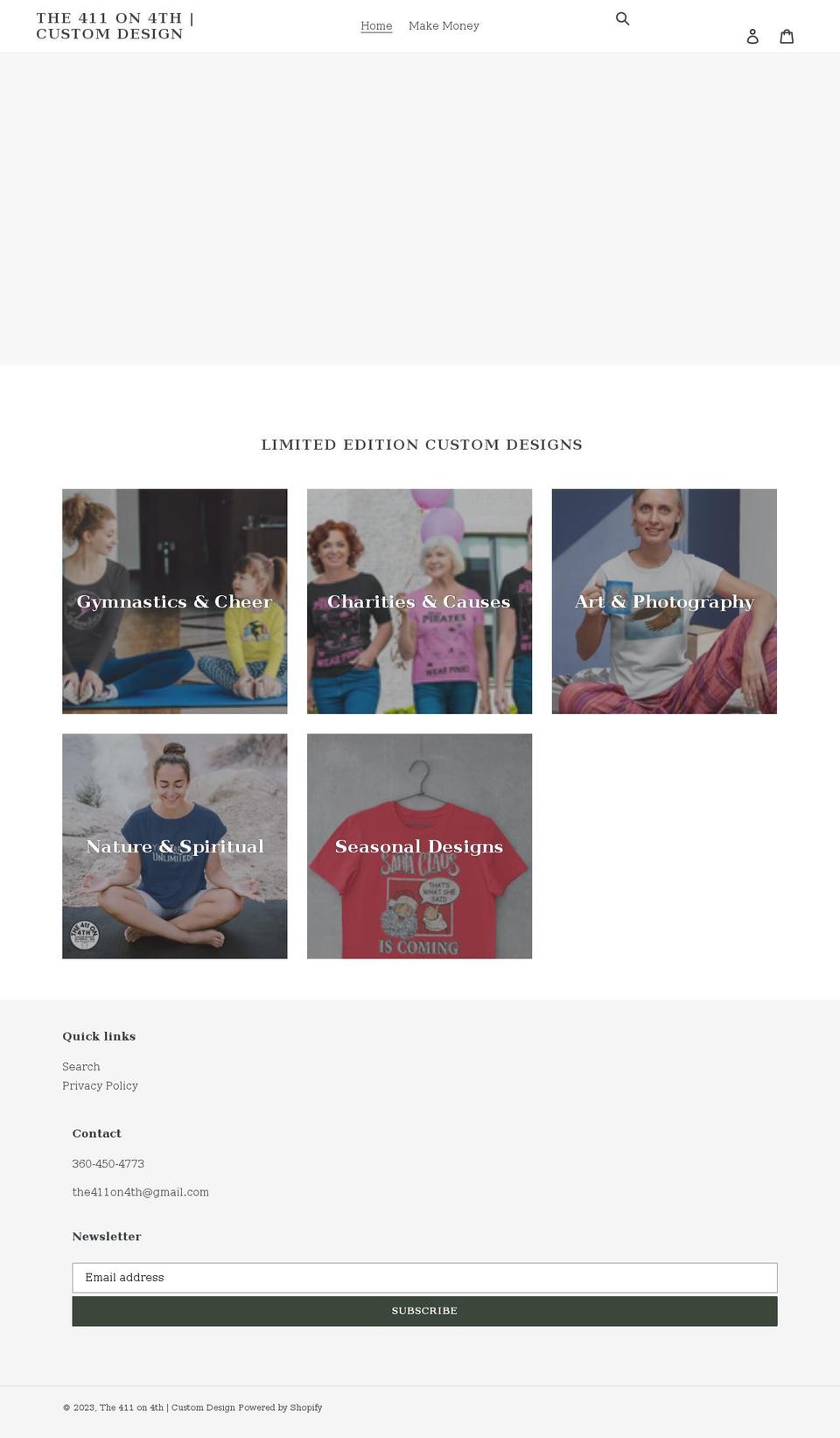 the411on4th.com shopify website screenshot