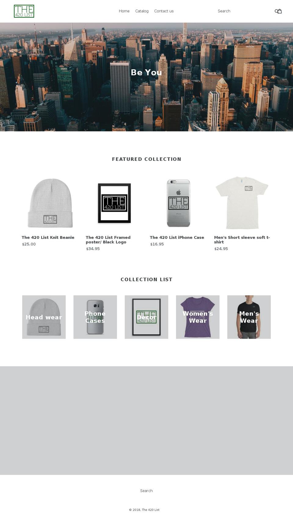 the420list.com — Shopify storefront screenshot