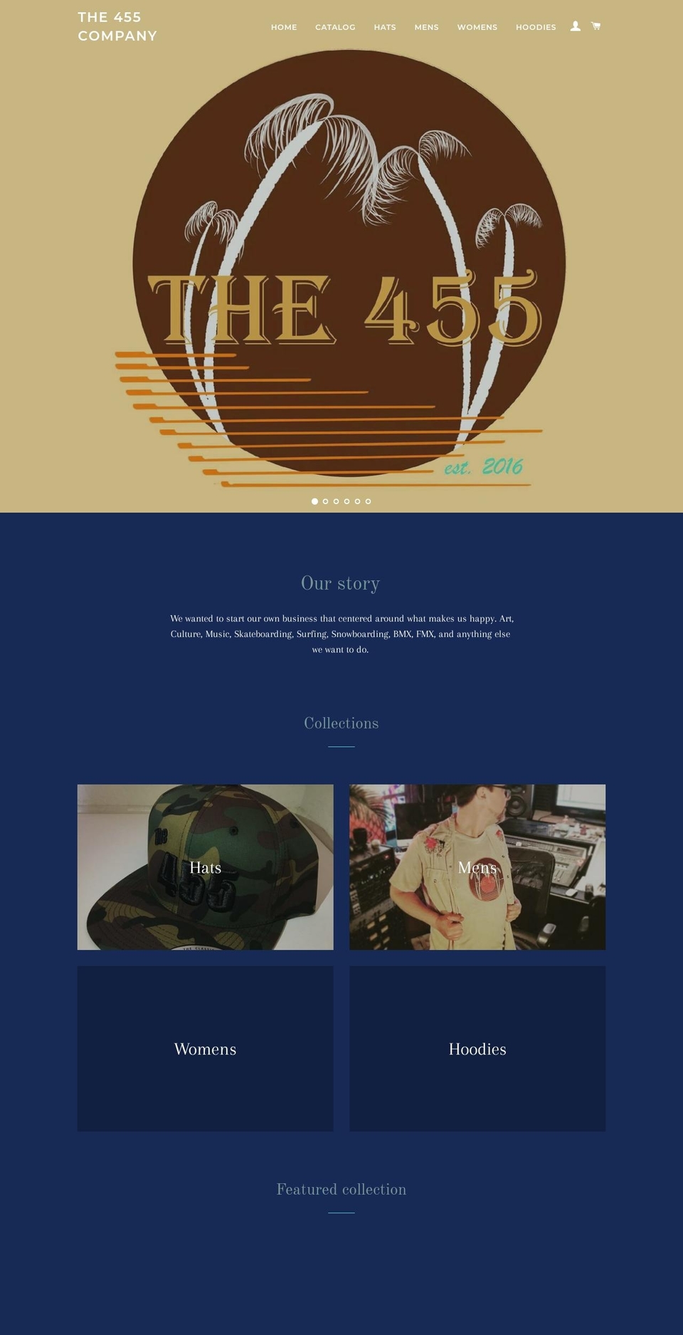 the455company.com — Shopify storefront screenshot
