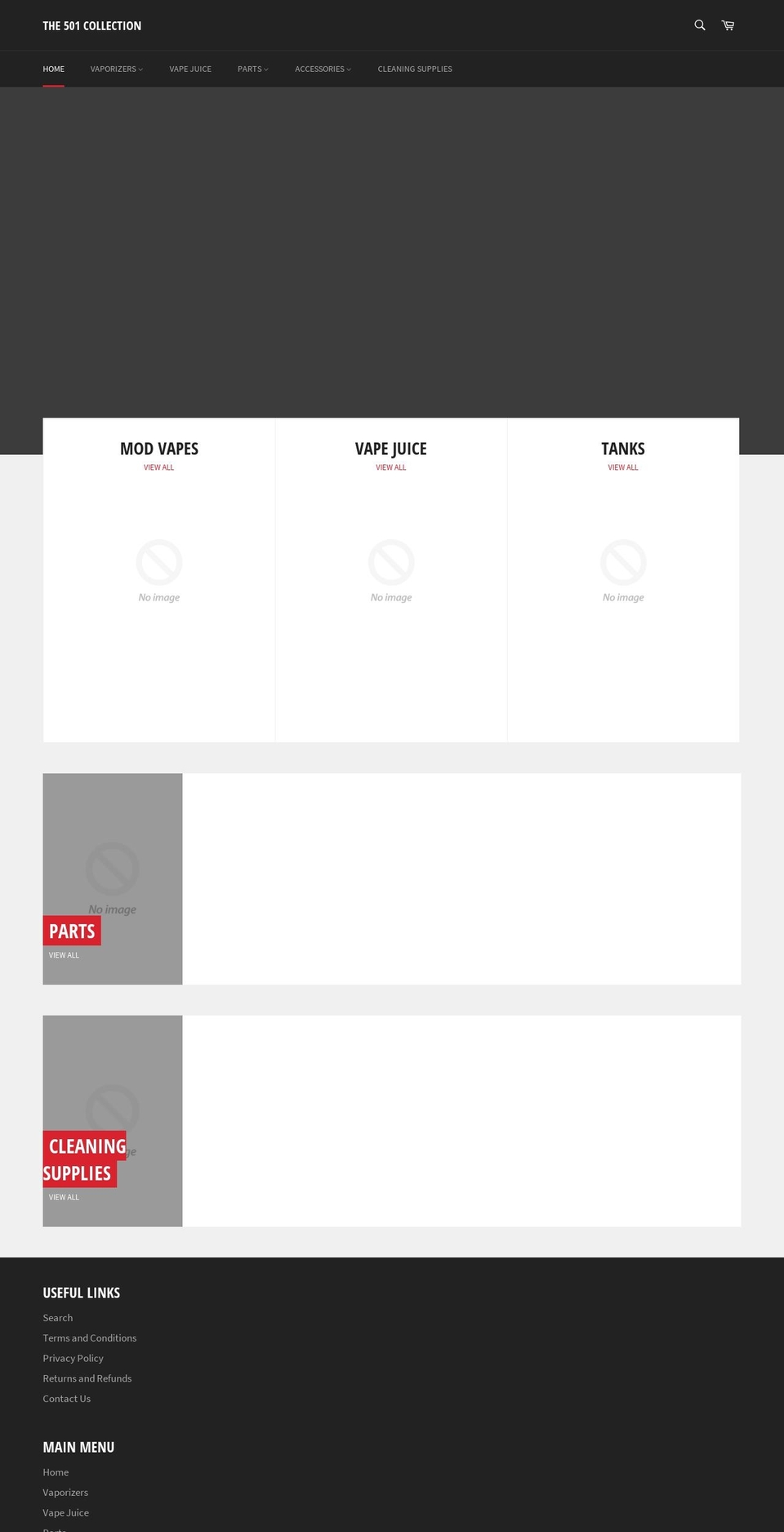 the501collection.com — Shopify storefront screenshot