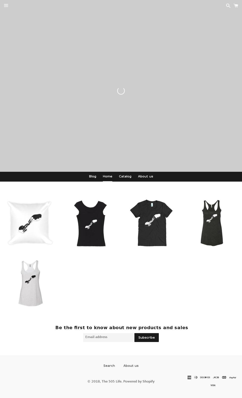 the505life.com — Shopify storefront screenshot