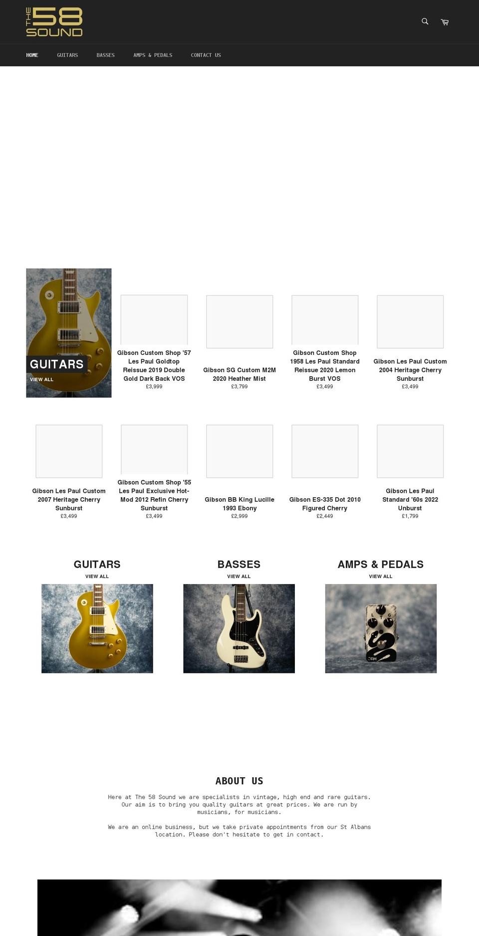 the58sound.com shopify website screenshot