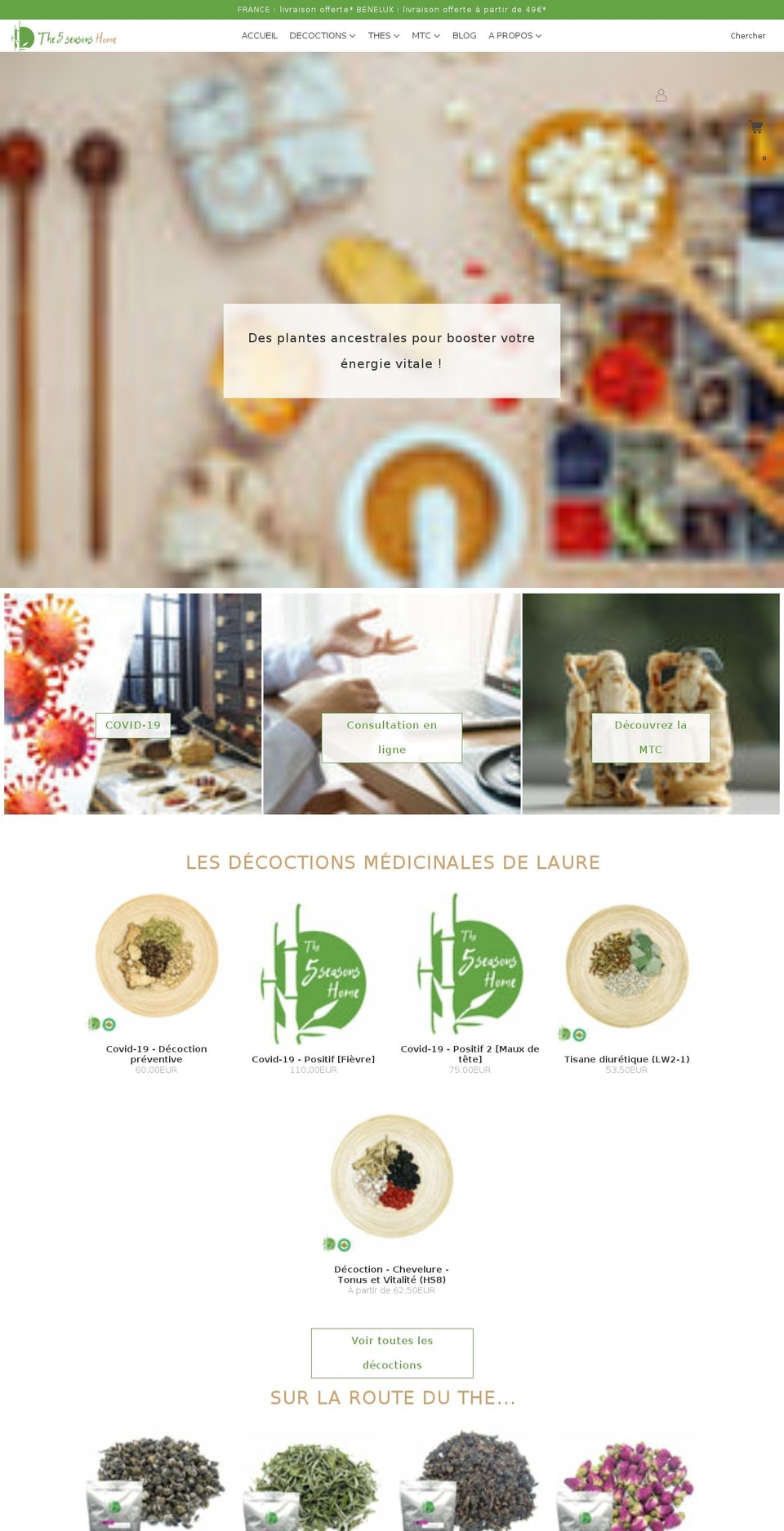 the5seasonshome.com shopify website screenshot