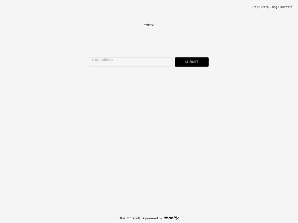 the6code.com — Shopify storefront screenshot
