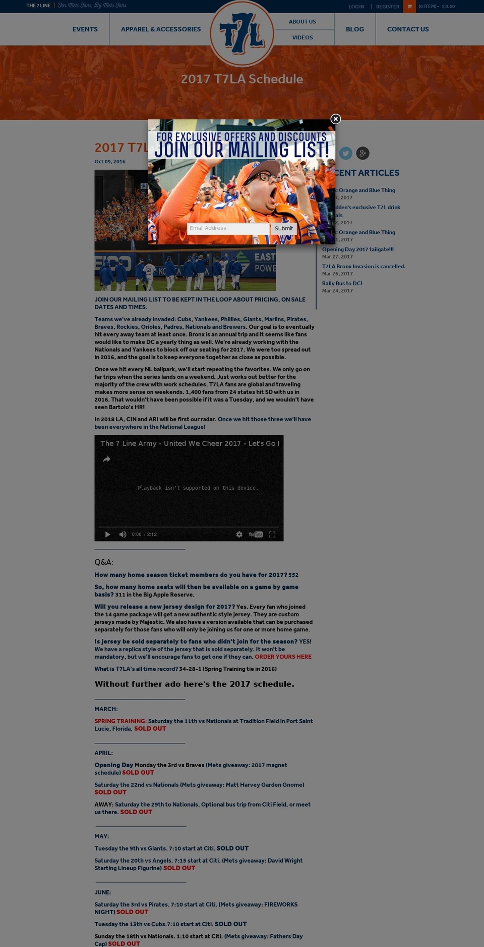 3five Development - The 7 Line V1.4 Shopify theme site example the7linearmy.com