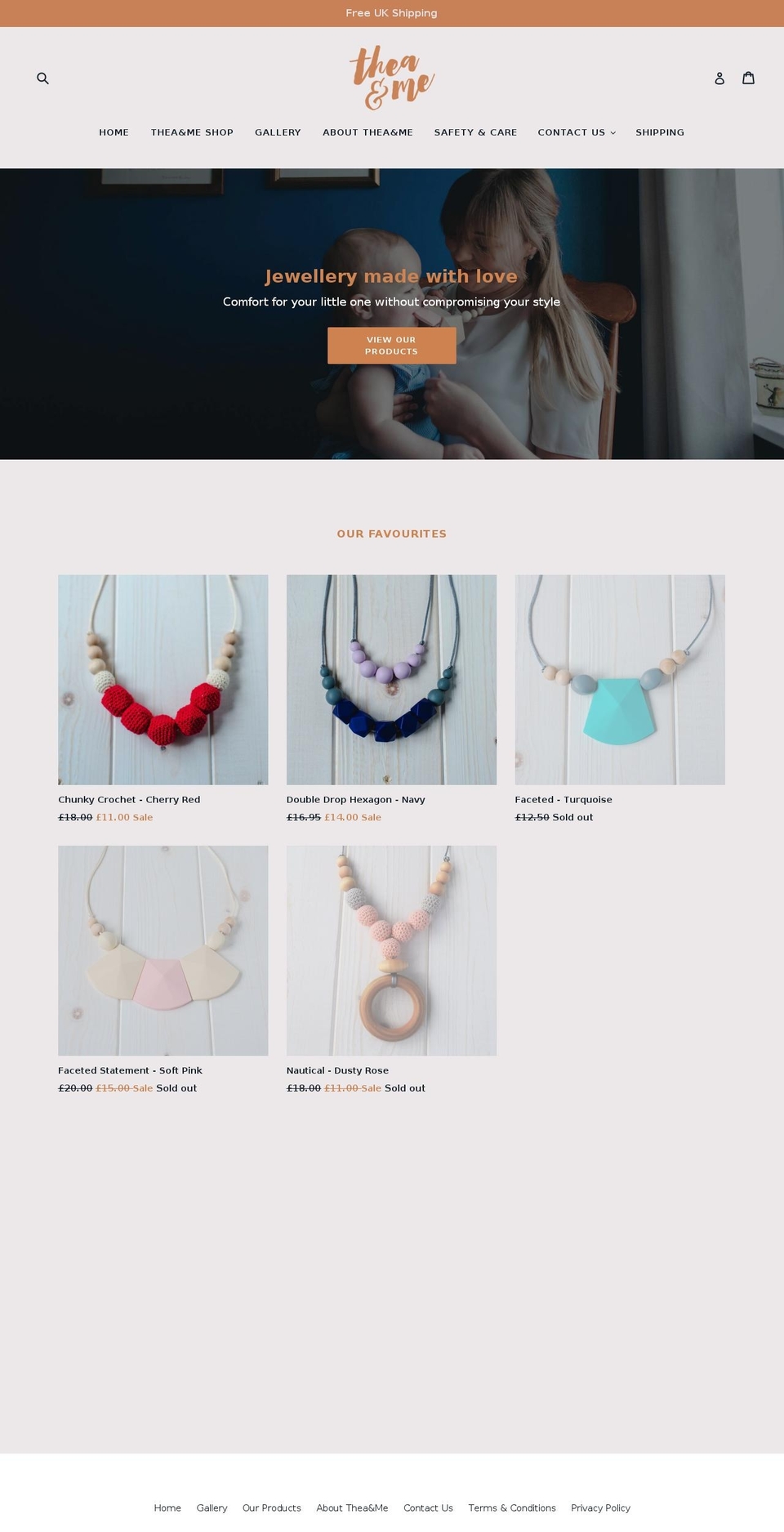 theaandme.com — Shopify storefront screenshot