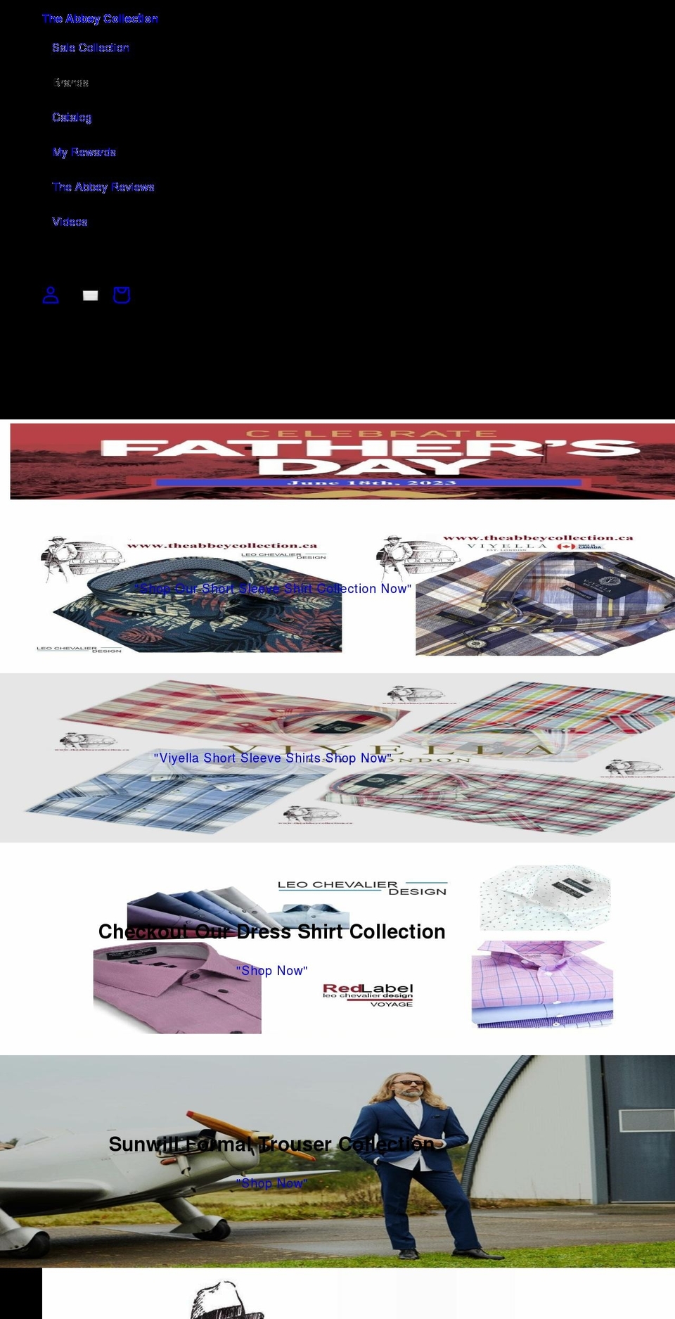 theabbeycollection.ca shopify website screenshot