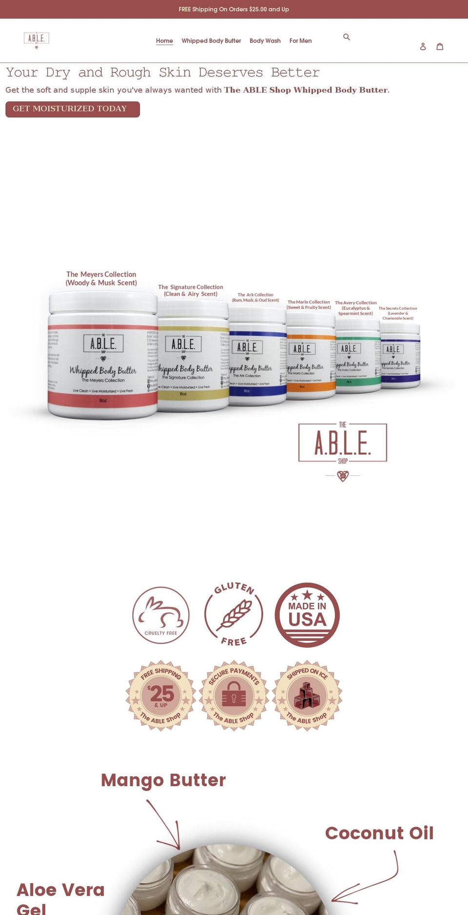 theableshop.com shopify website screenshot