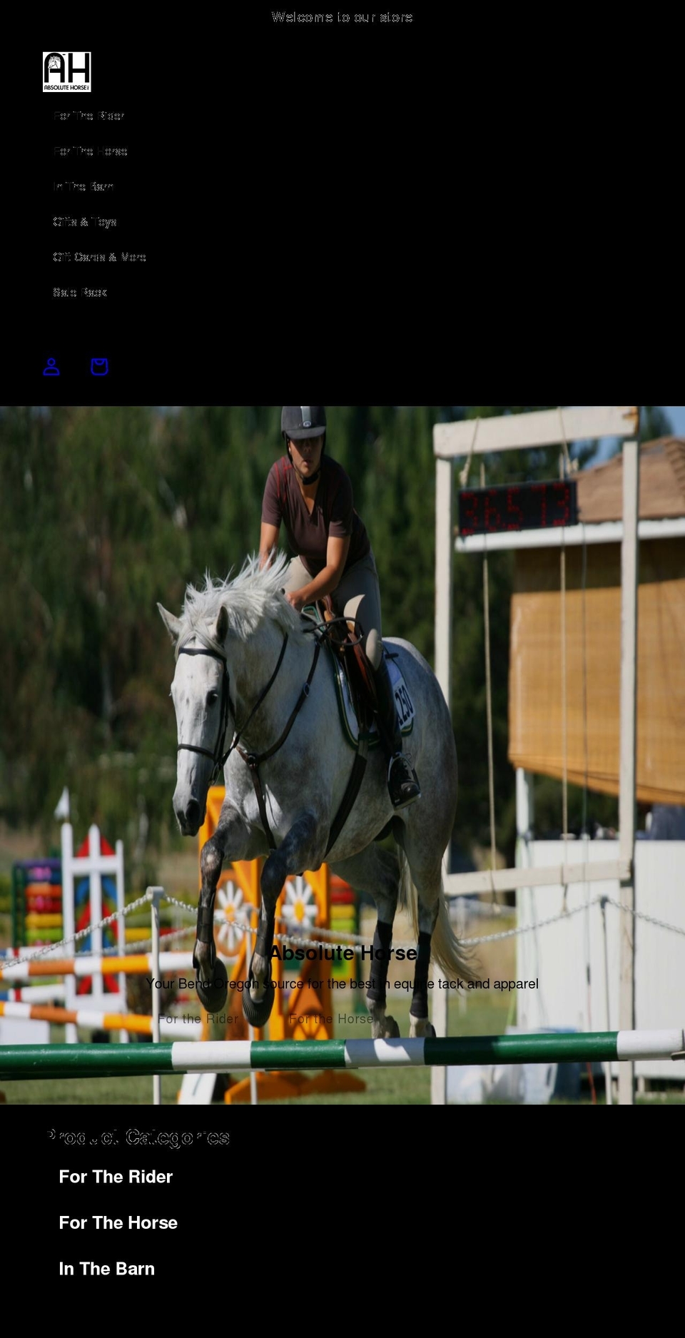 theabsolutehorse.com shopify website screenshot