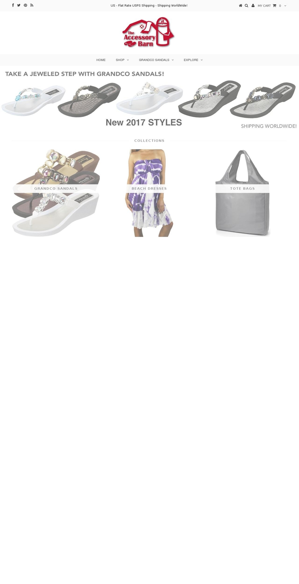 theaccessorybarn.com shopify website screenshot