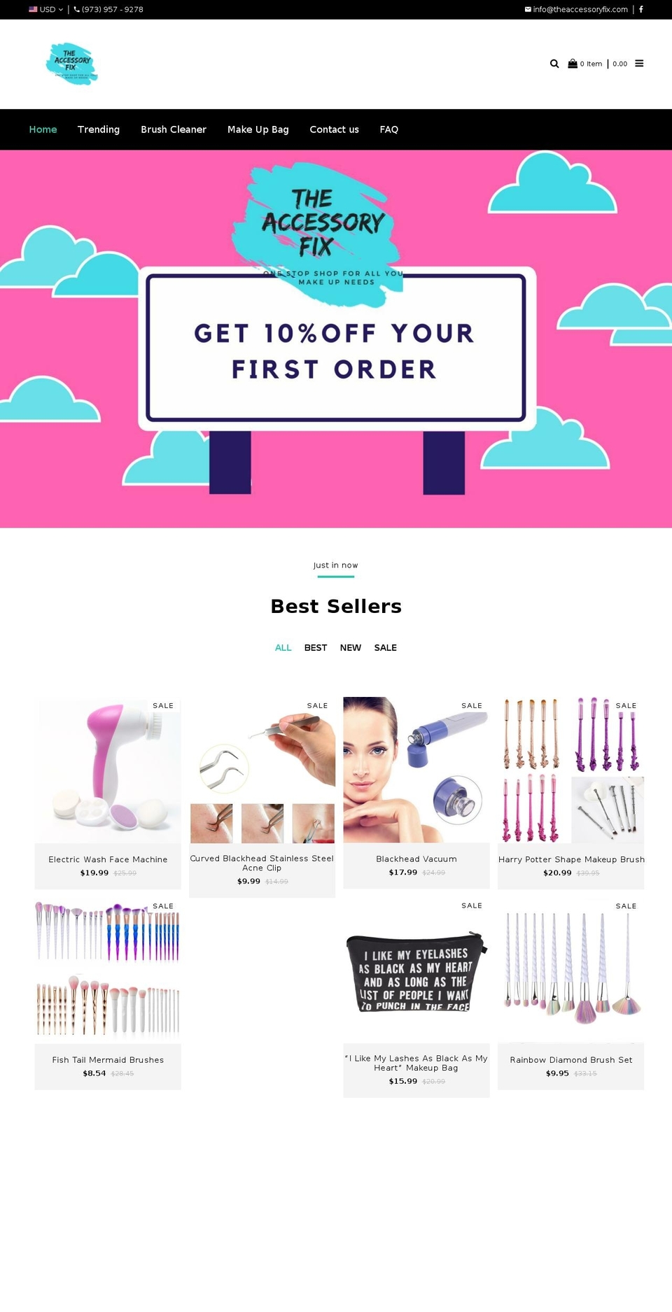 theaccessoryfix.com — Shopify storefront screenshot