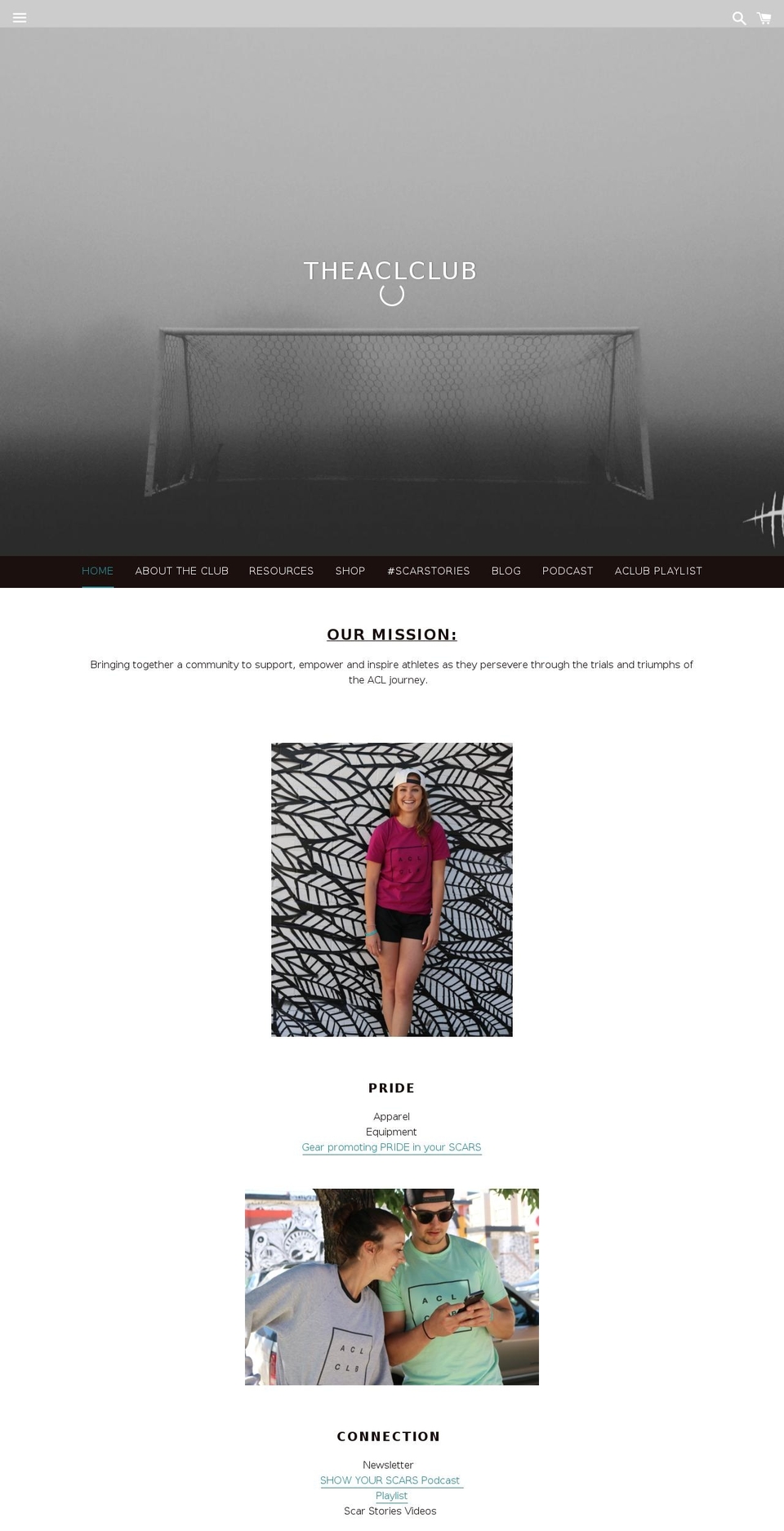 theaclclub.com shopify website screenshot