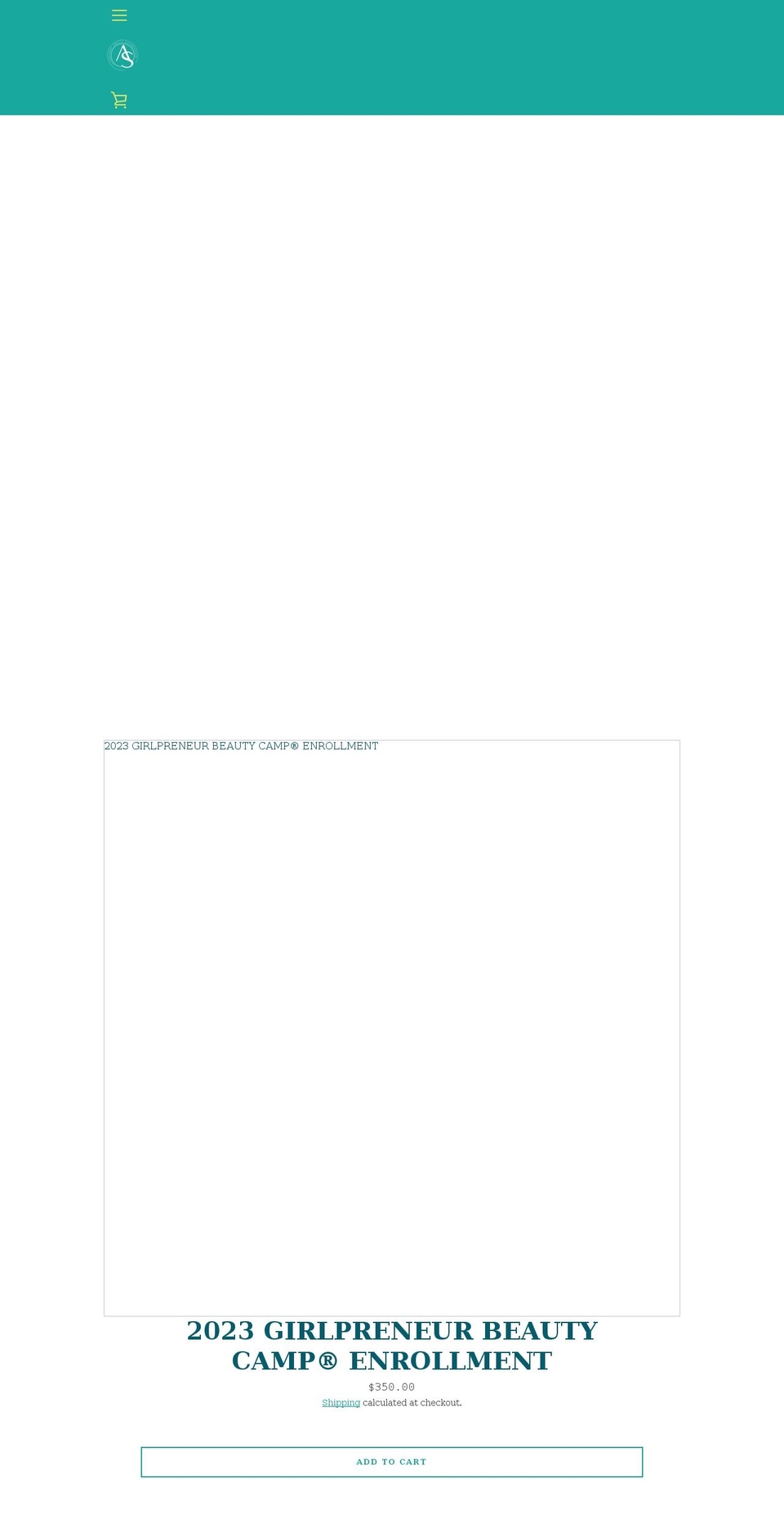 theadriennesmallfoundation.org shopify website screenshot