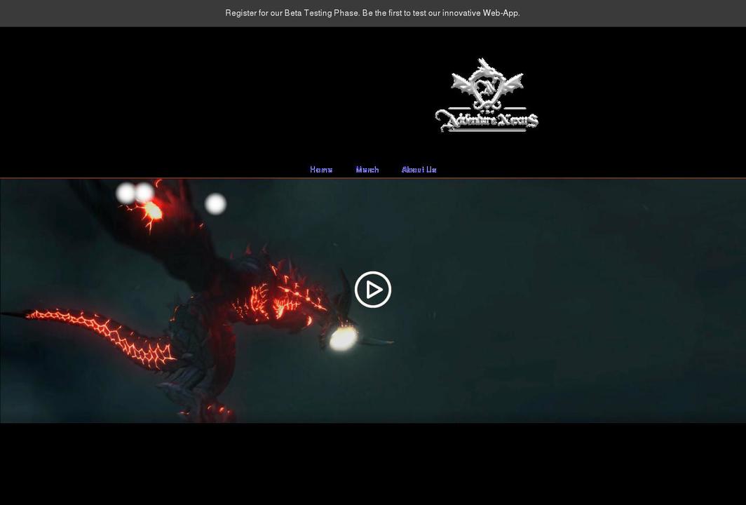 theadventurenexus.com shopify website screenshot