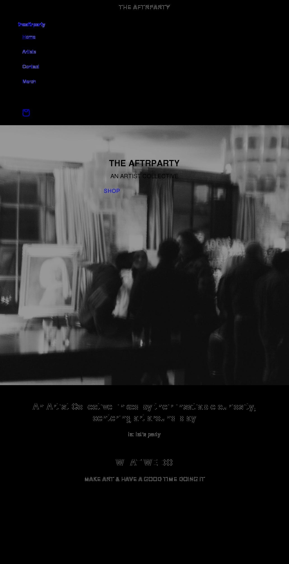 theaftrparty.com shopify website screenshot