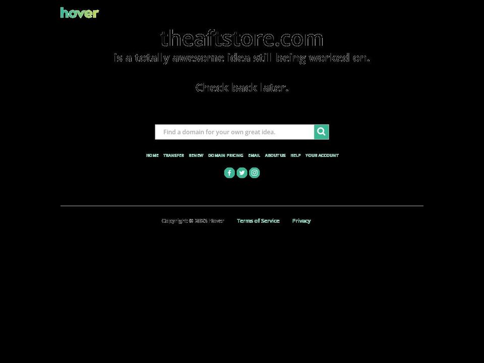 theaftstore.com — Shopify storefront screenshot