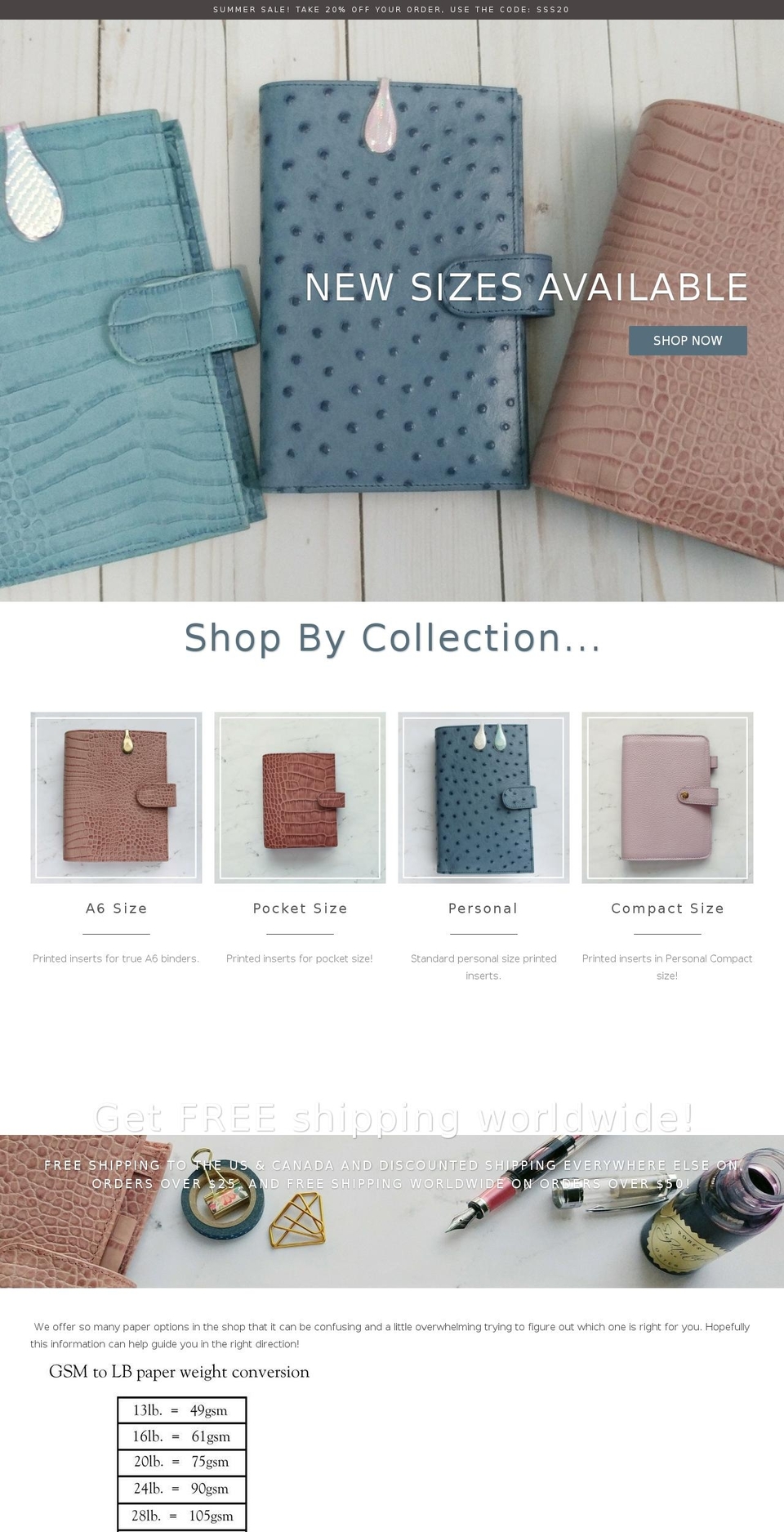 theagendashop.com — Shopify storefront screenshot