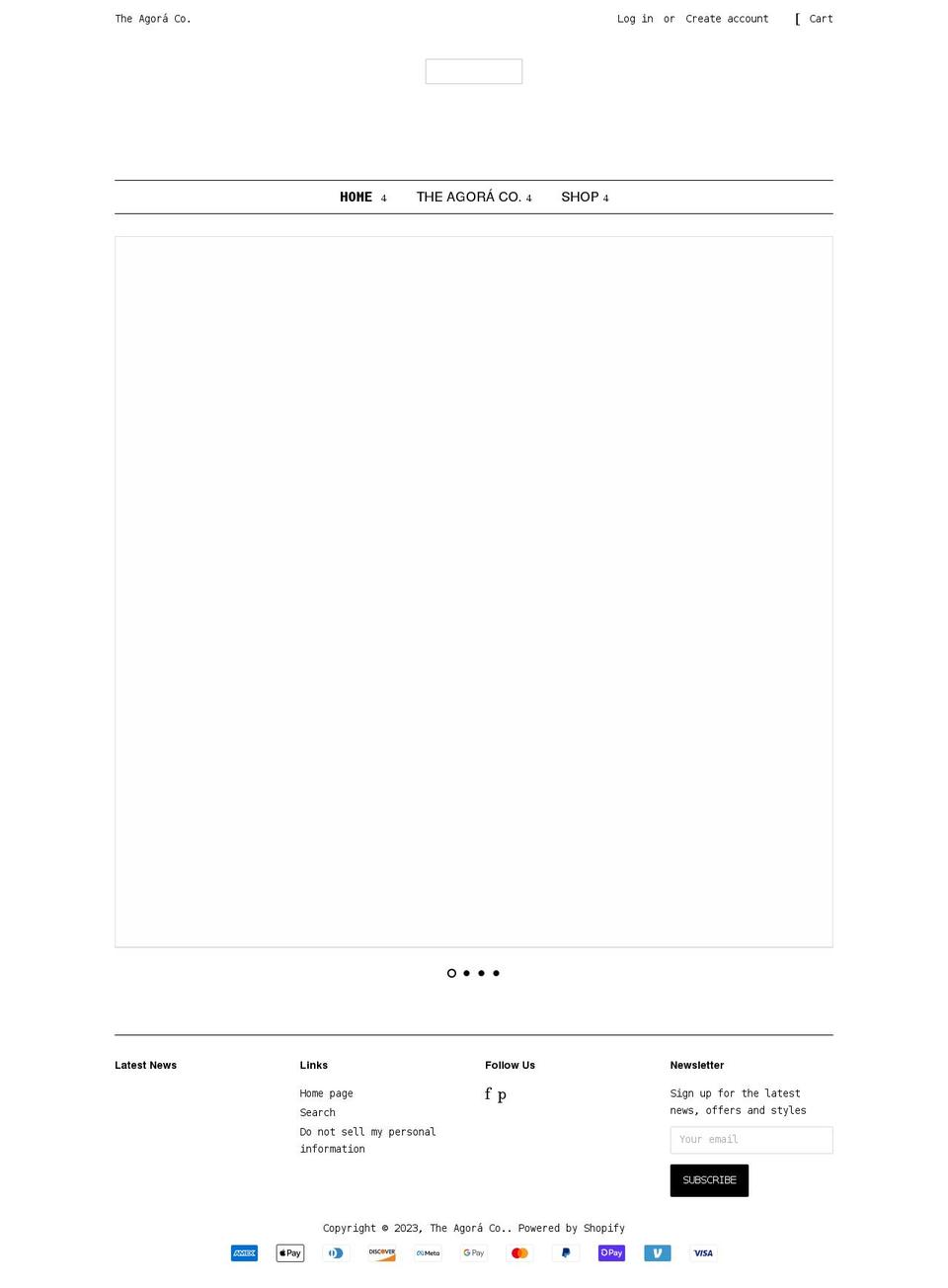 theagoraco.com shopify website screenshot