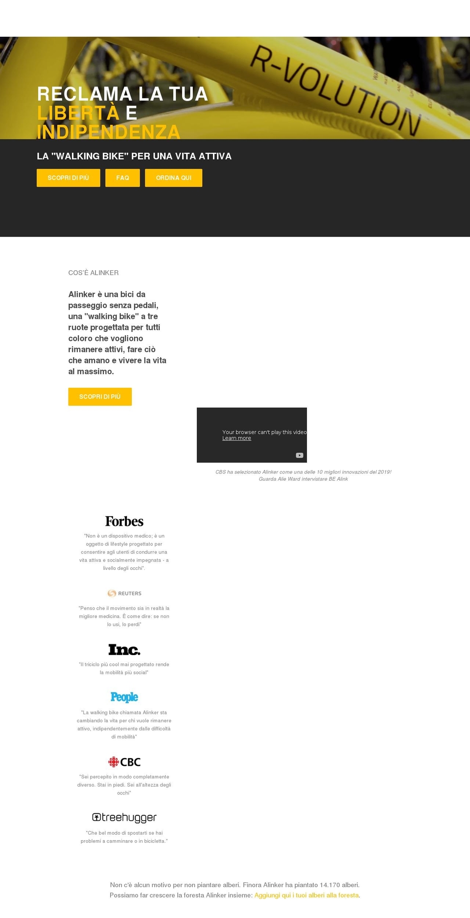 thealinker.it shopify website screenshot