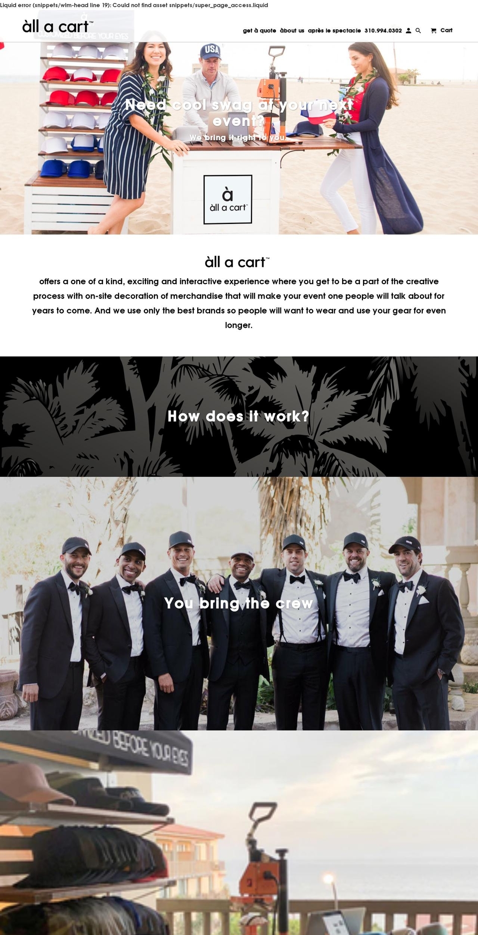 theallacart.com shopify website screenshot