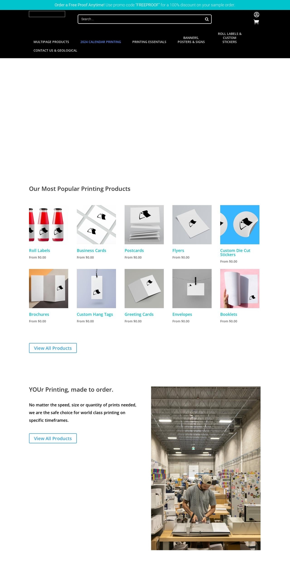 theallinprinter.com shopify website screenshot