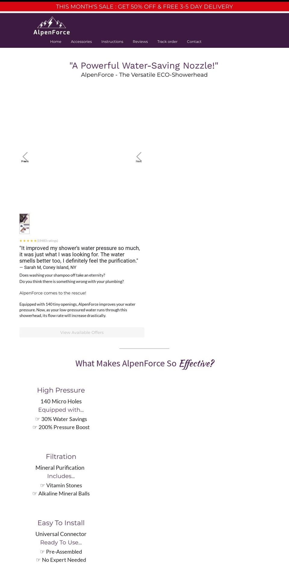 thealpenforce.com shopify website screenshot