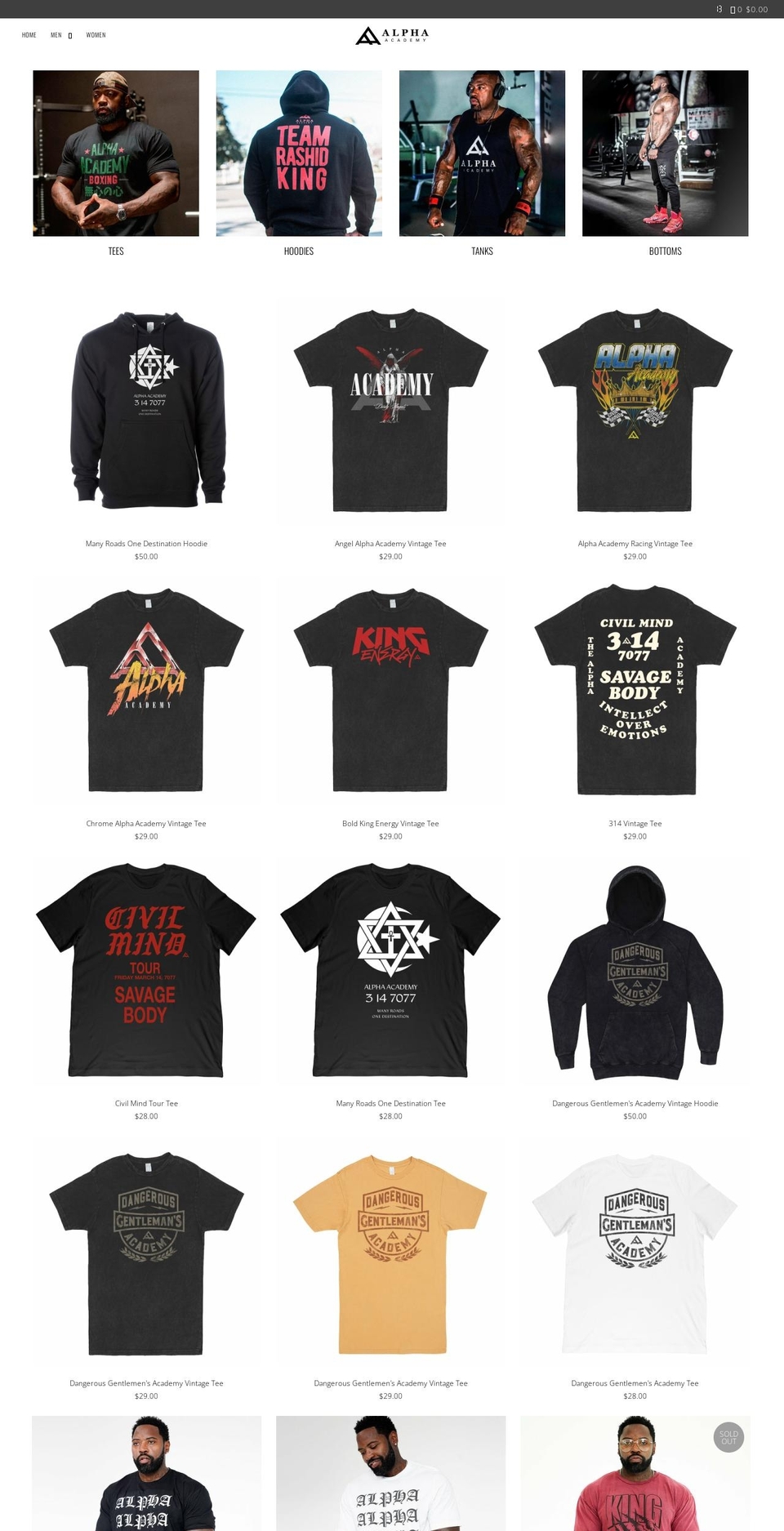 thealphaacademy.com shopify website screenshot