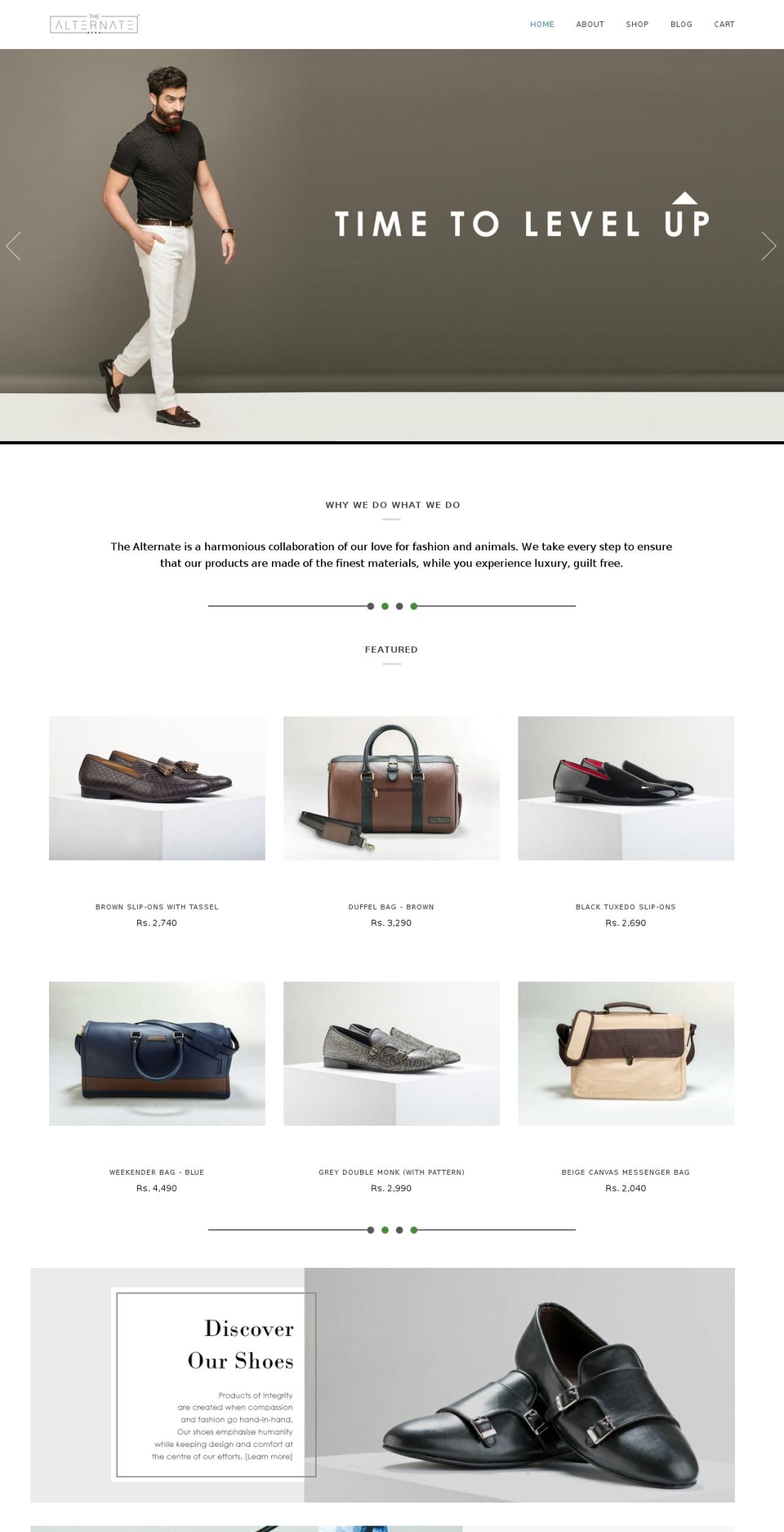 Pipeline Shopify theme site example thealternate.in