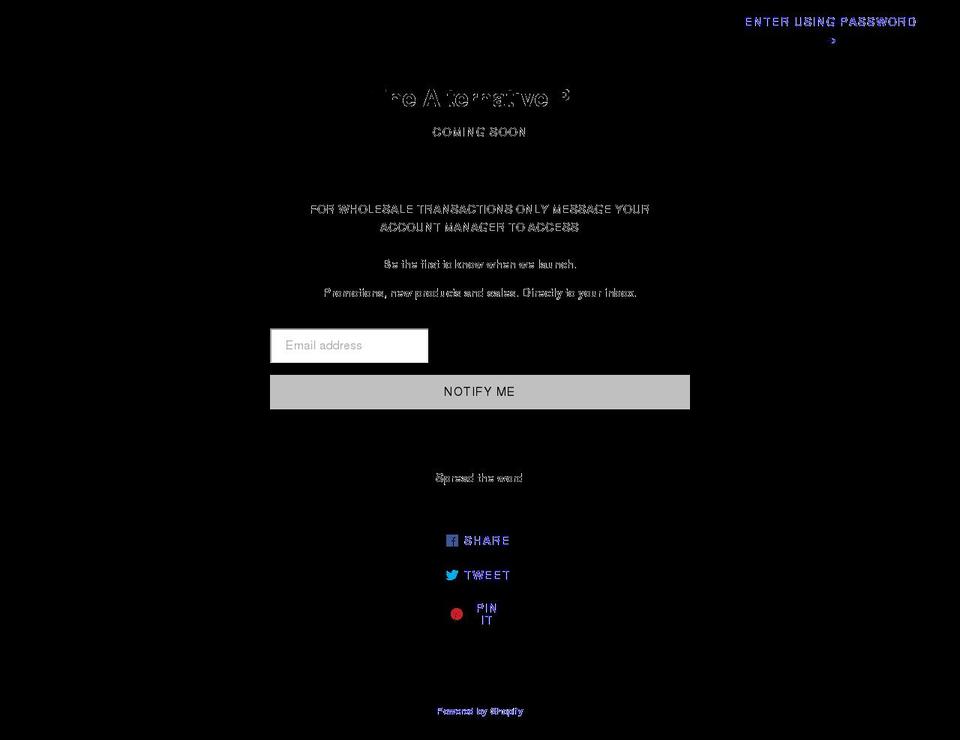 thealternativeph.net shopify website screenshot