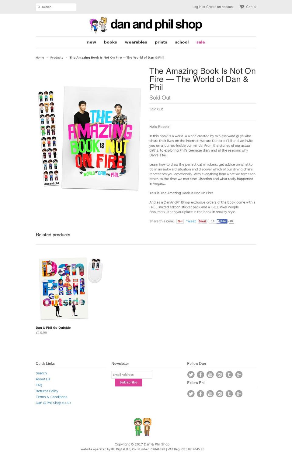 theamazingbookisnotonfire.com shopify website screenshot