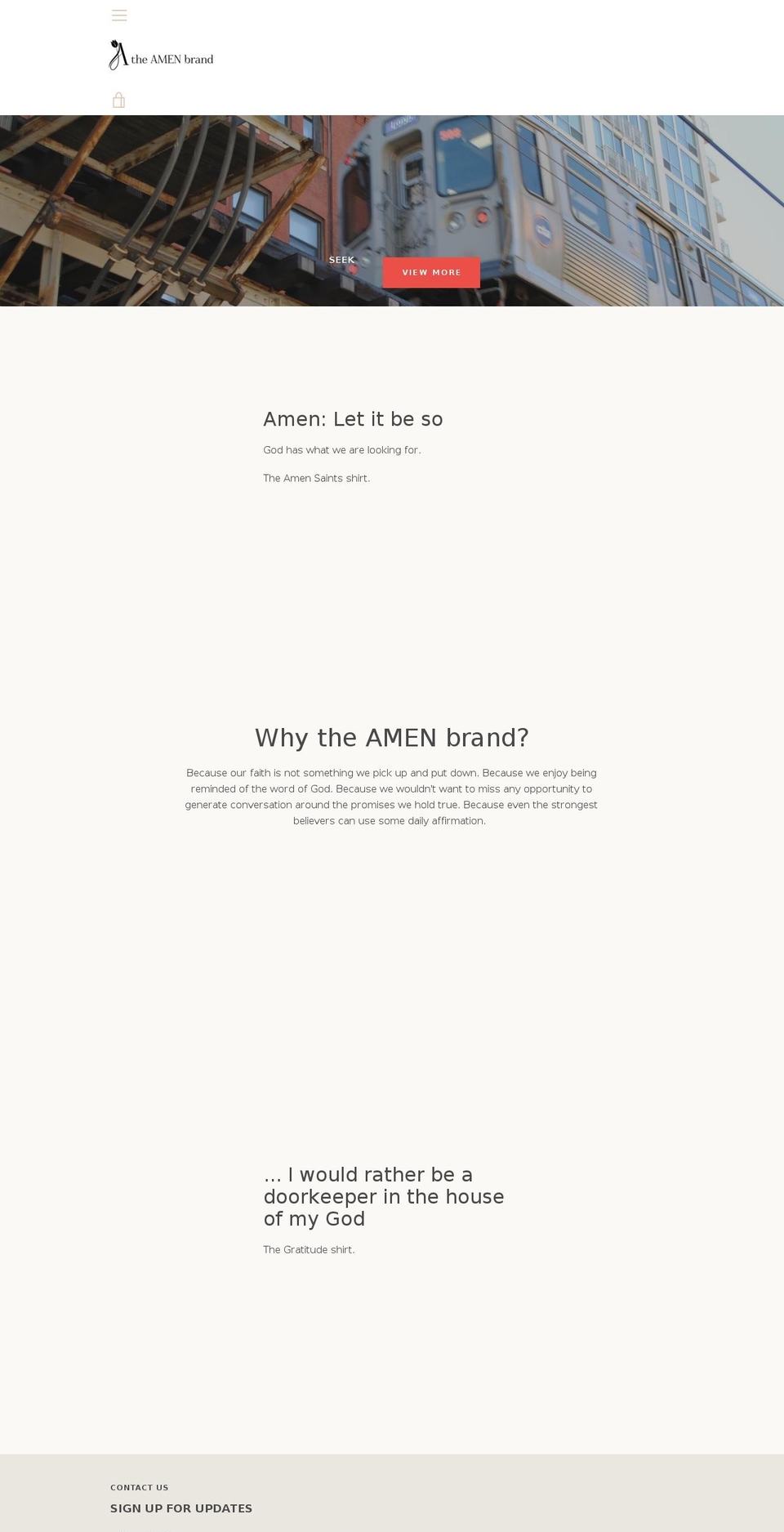 theamenbrand.com — Shopify storefront screenshot