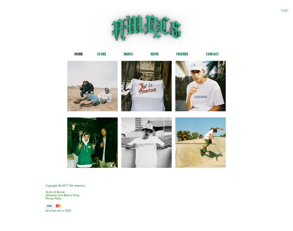 theamericus.com shopify website screenshot