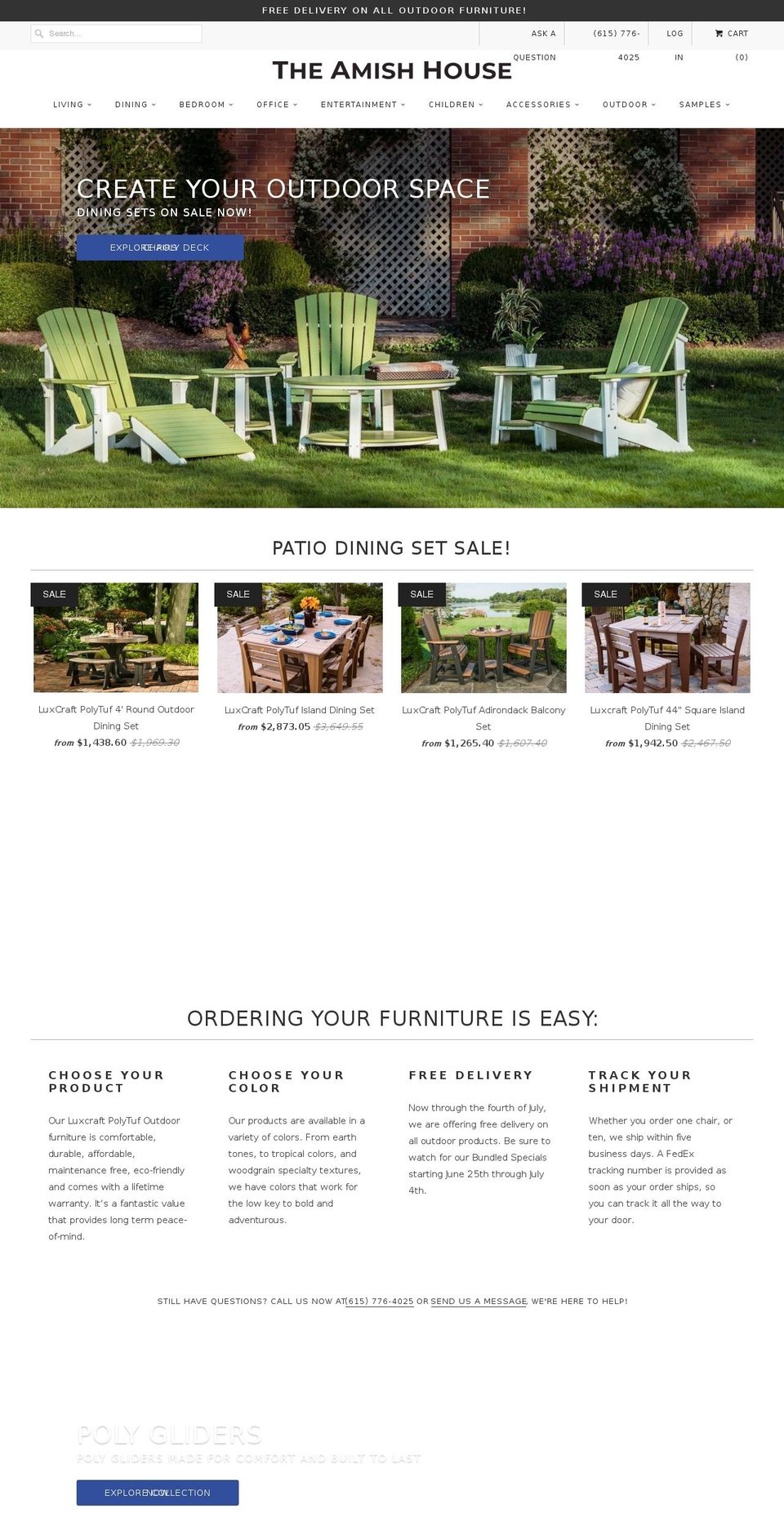 theamishhouse.com shopify website screenshot