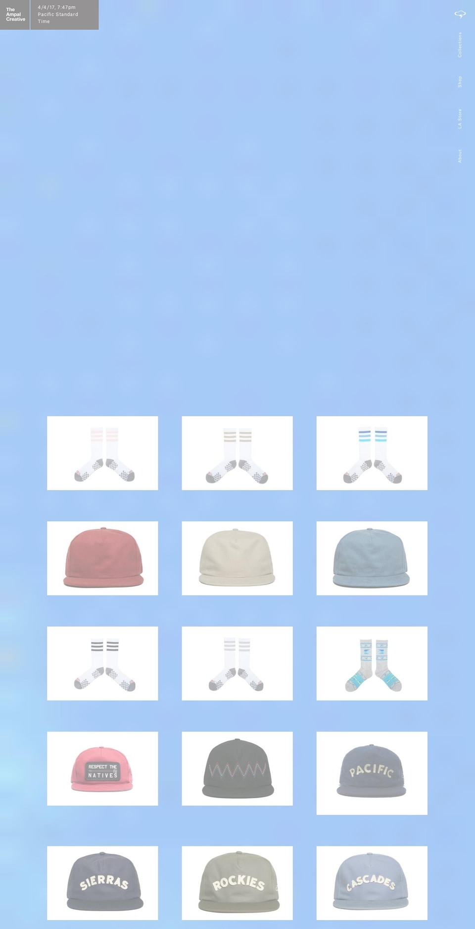 theampalcreative.com shopify website screenshot