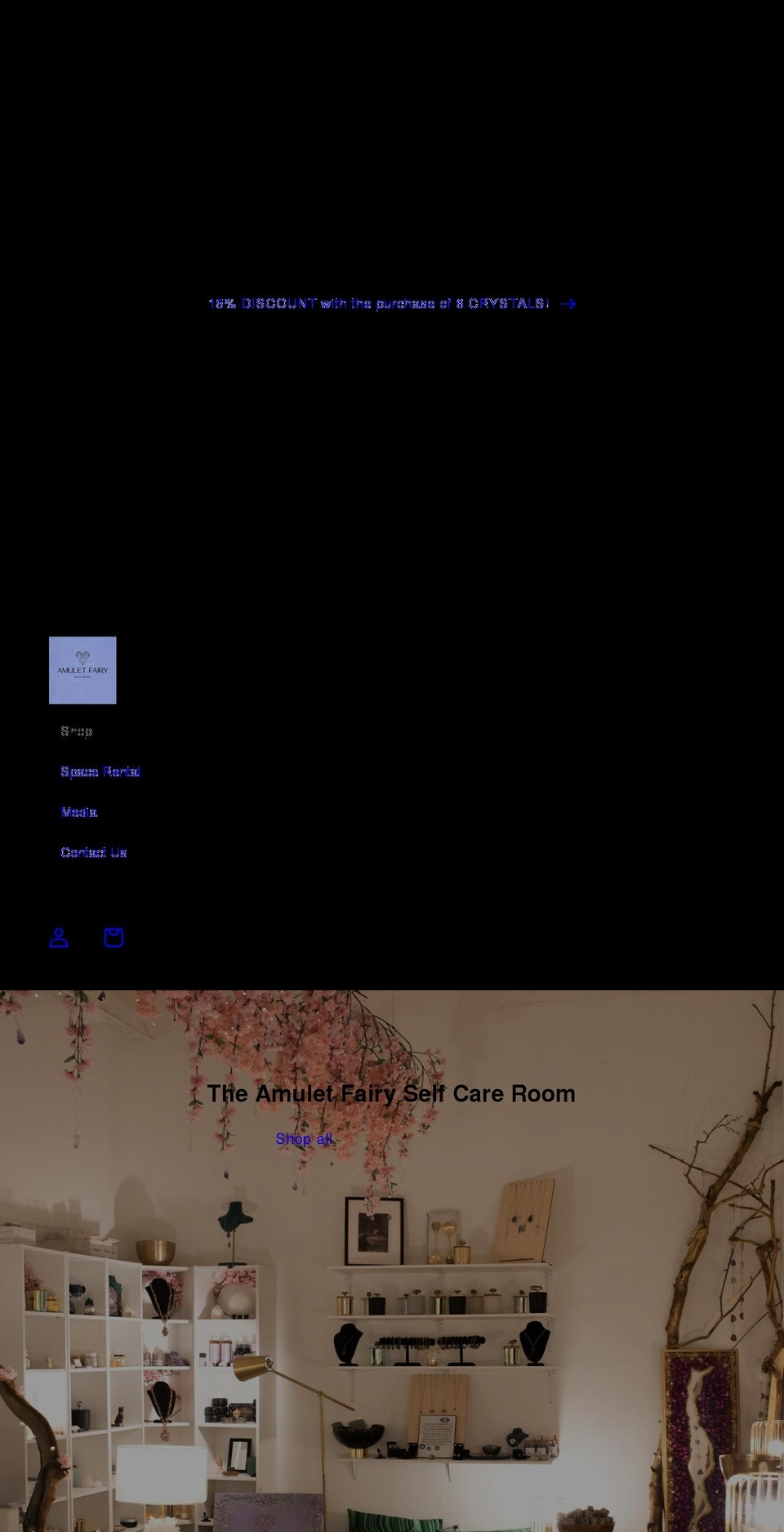 theamuletfairy.com shopify website screenshot
