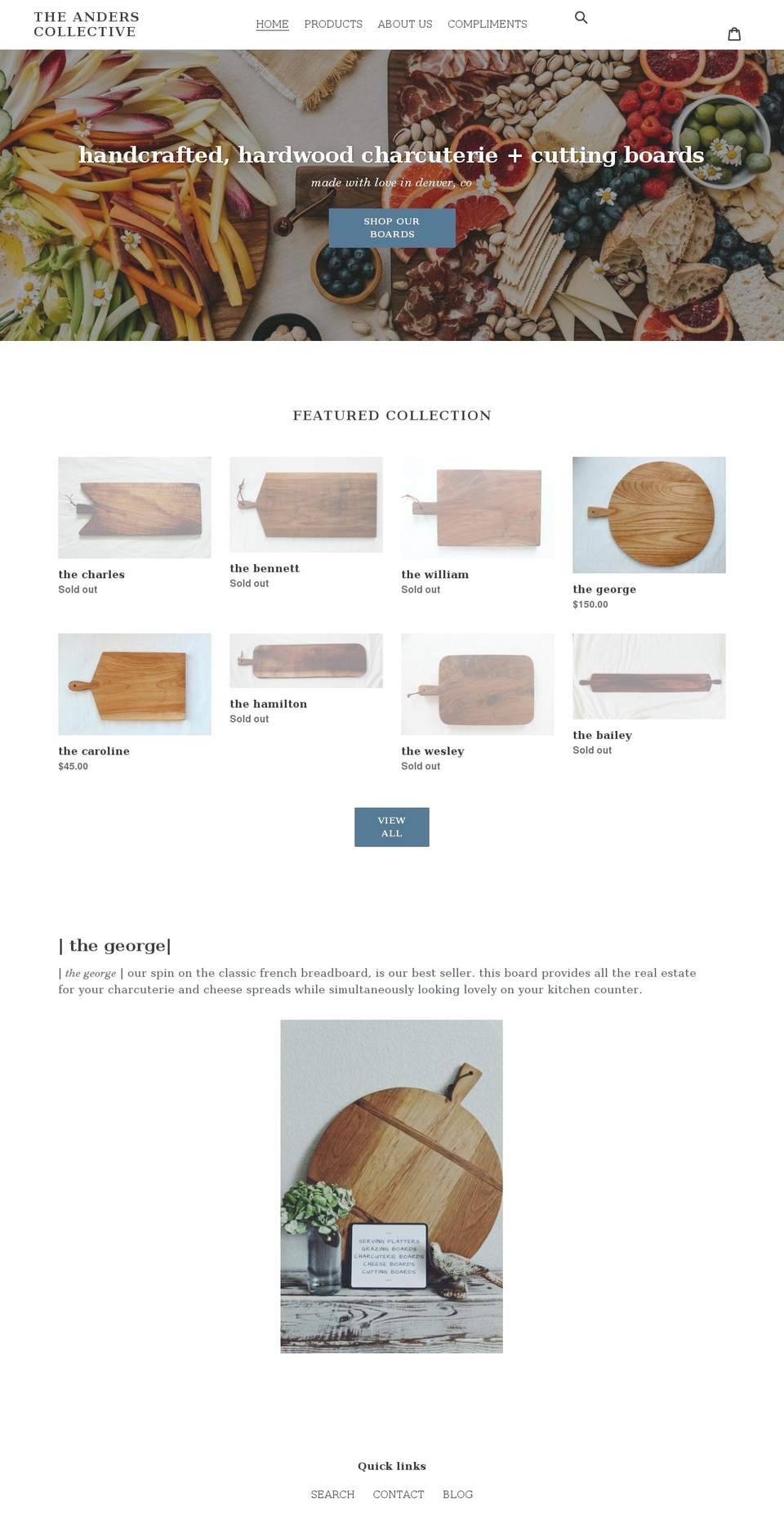 theanderscollective.com shopify website screenshot