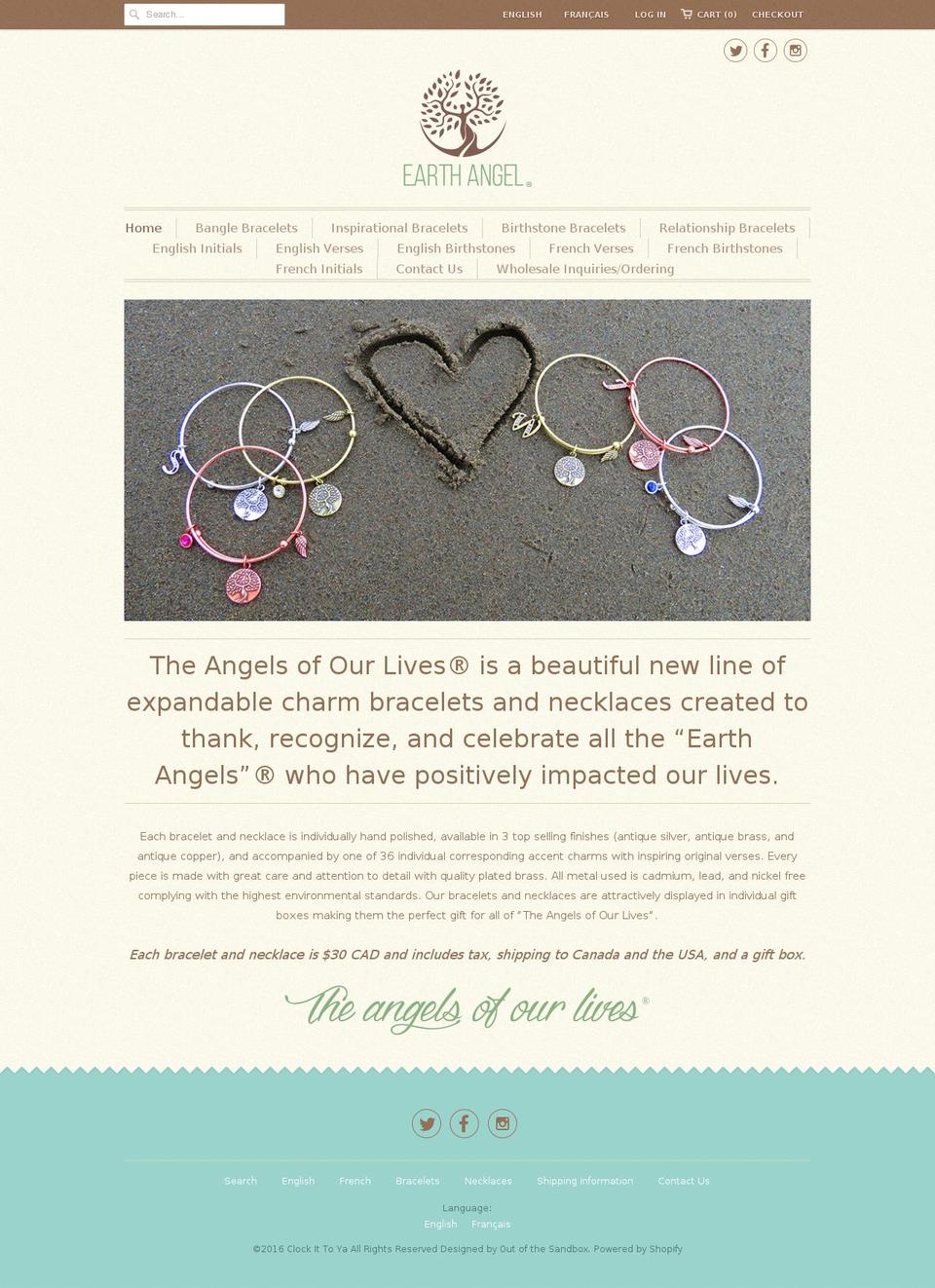 theangelsofourlives.com shopify website screenshot